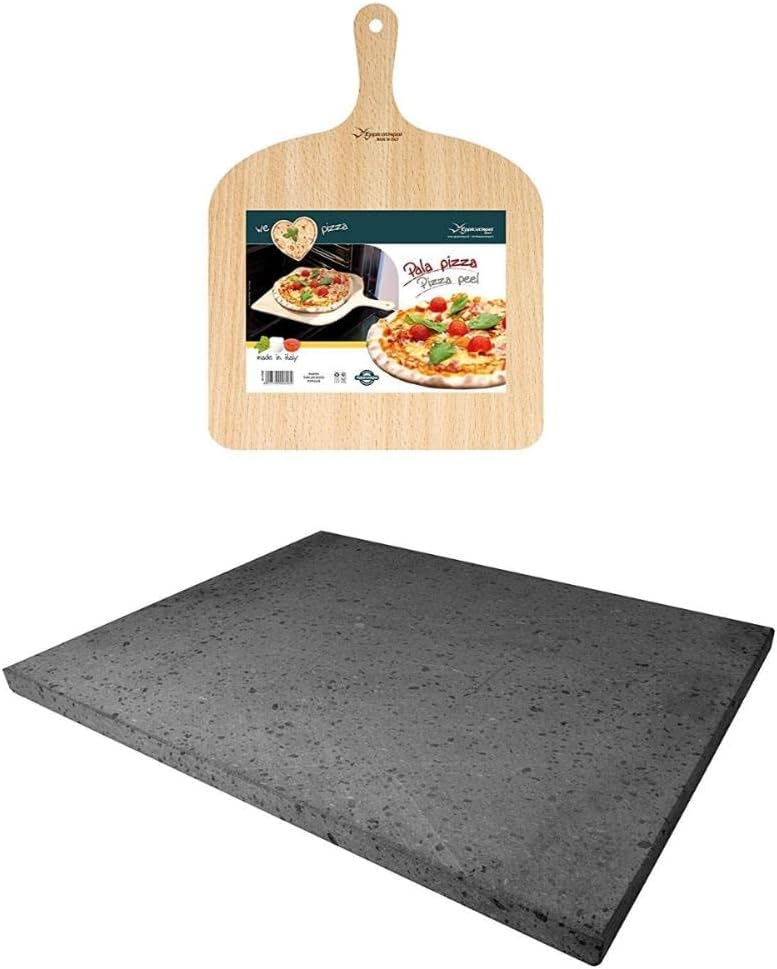Pizza-Set mit Stein und Schieber