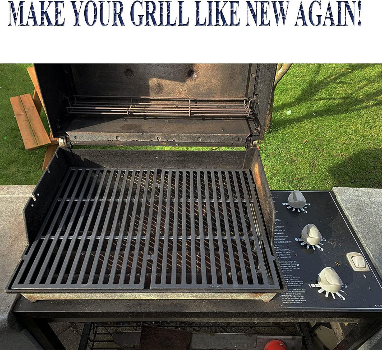 2er-Set Grillroste für Weber, 44.5x30cm