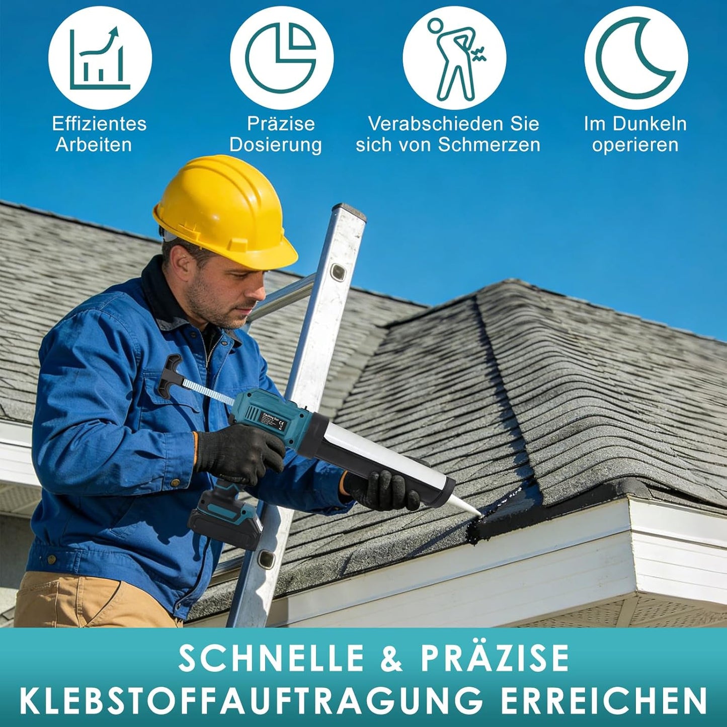 Akku Kartuschenpresse für 300-310 ml Kartuschen