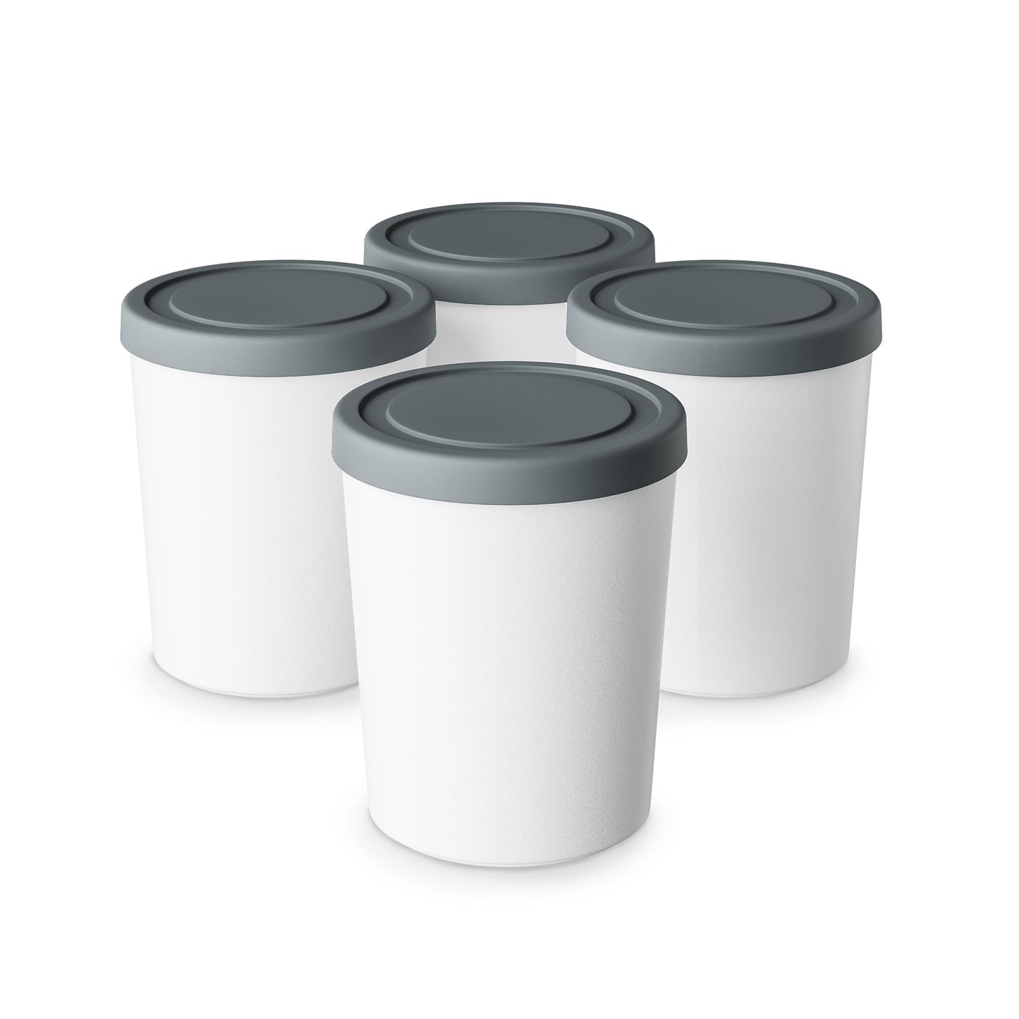 Eisbehälter 4er-Set für Speiseeis, 180ml Behälter