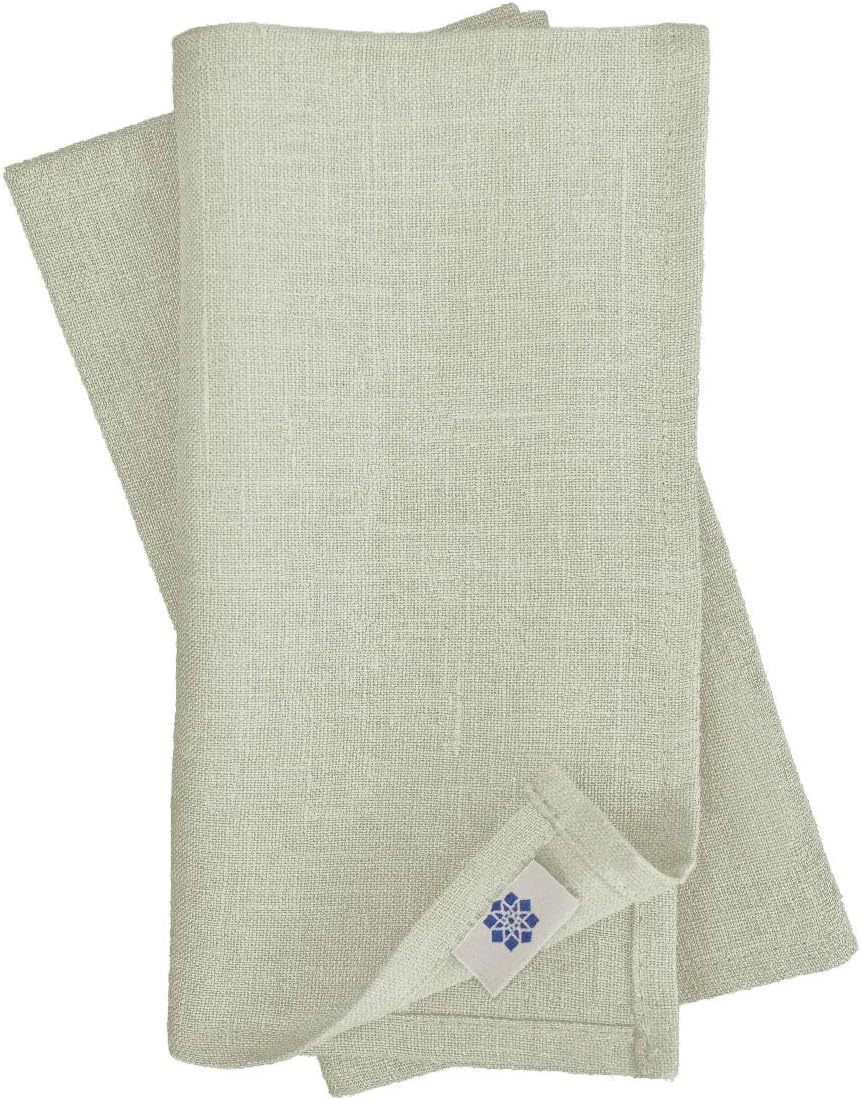 4-teiliges Stoffservietten-Set Hygge, Hellgrau/ Grau Servietten - 32 x 32cm