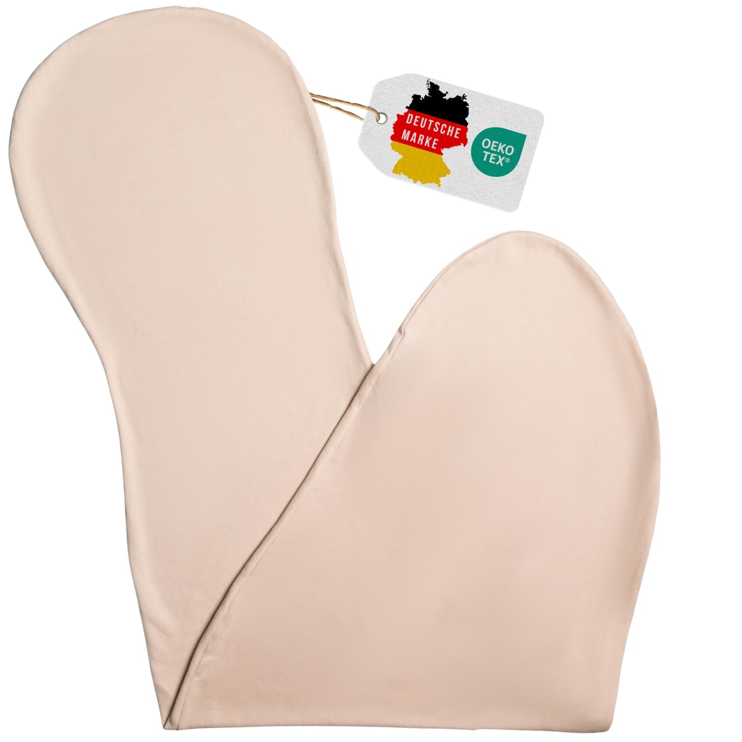 Baumwollbezug für Seitenschläferkissen (waschbar), Beige Nur Bezug