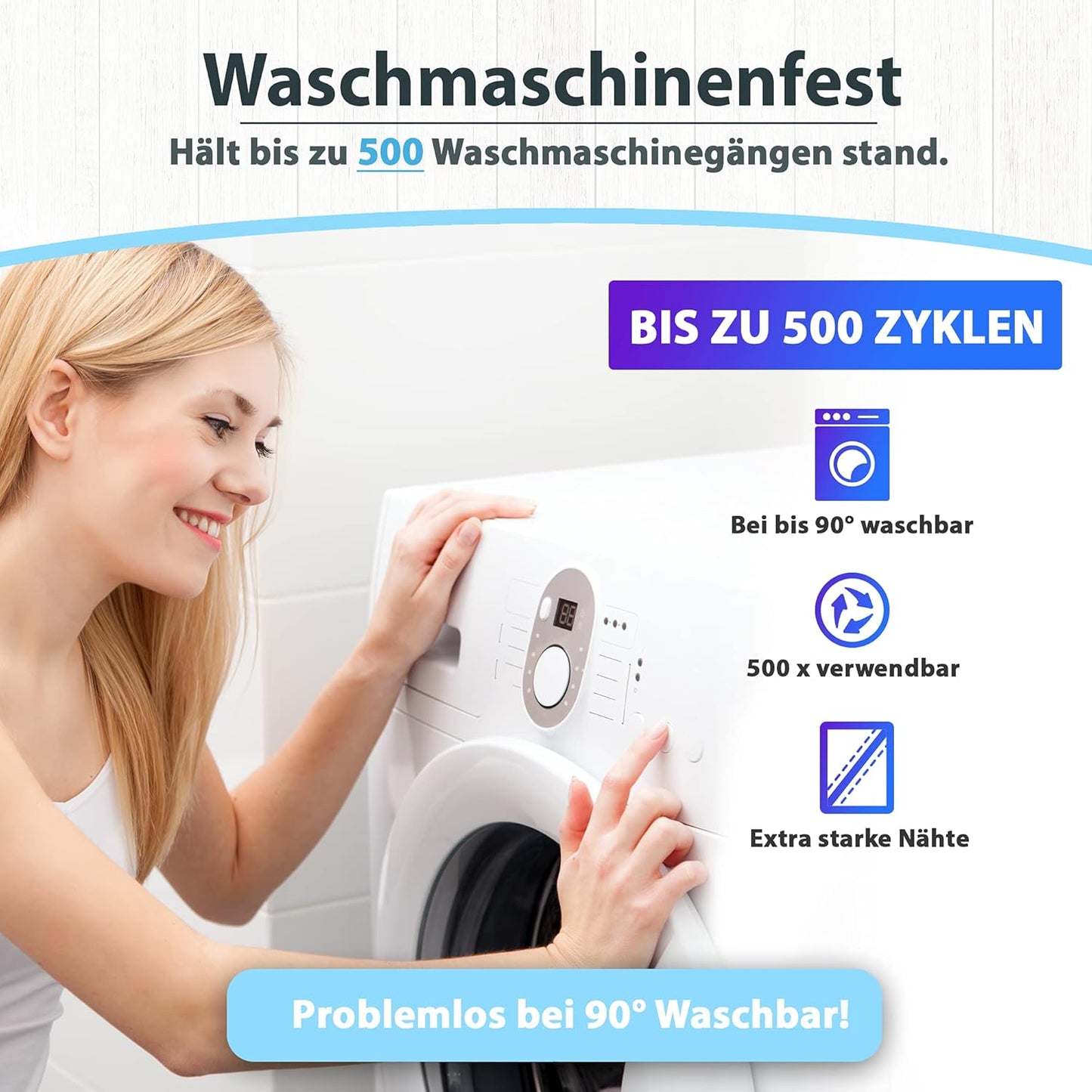 10er-Set Wischmopbezug, 40 cm 40 cm - 10 x Baumwolle