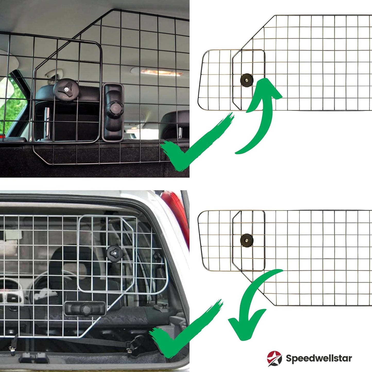 Hunde-Auto-Trenngitter