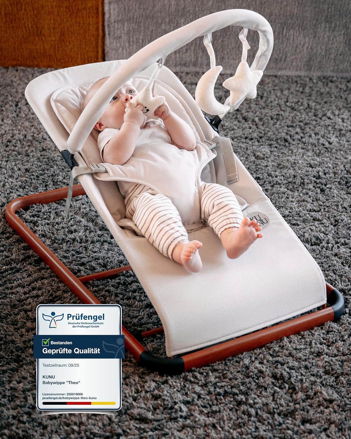 Faltbare Babywippe mit Tragetasche