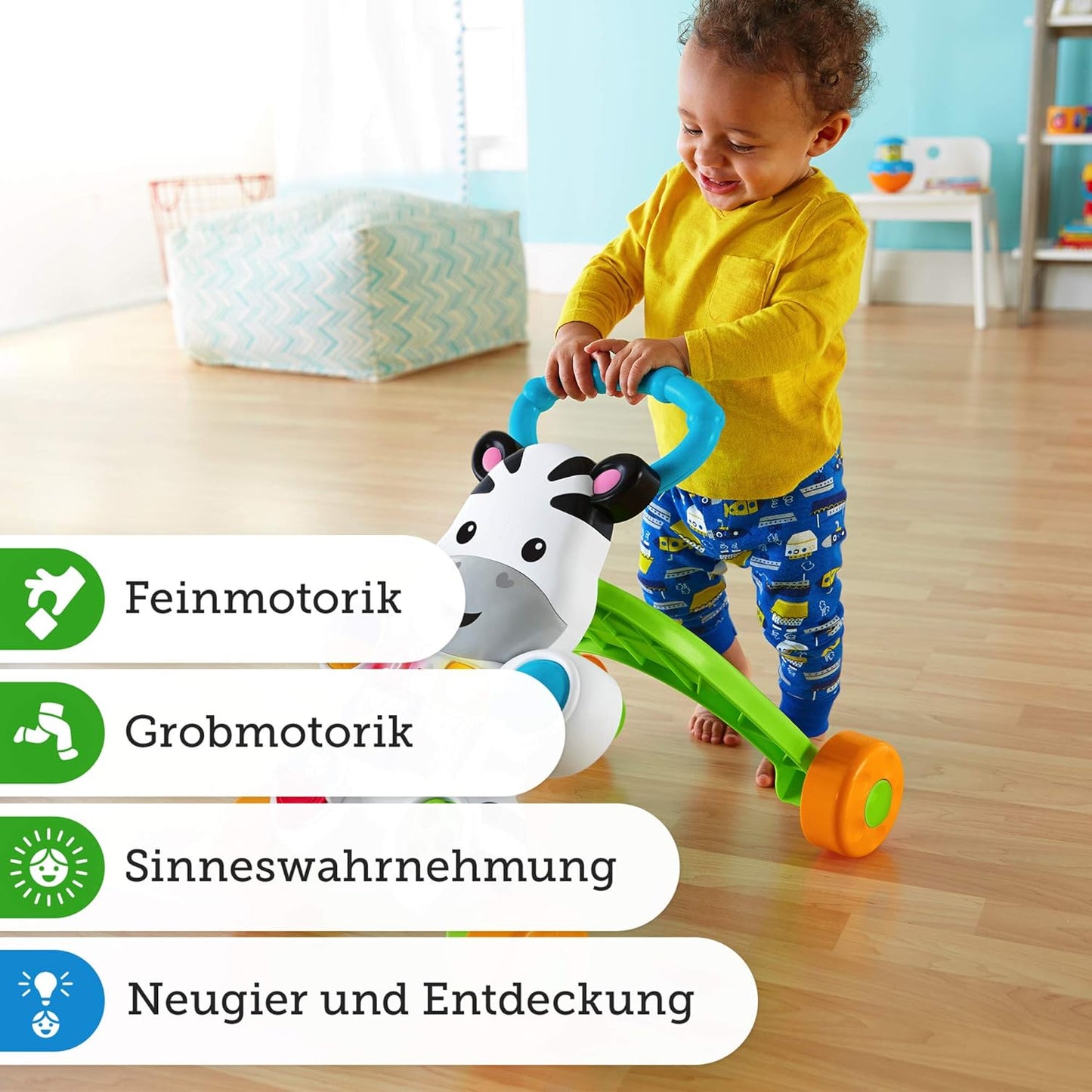 Lern mit mir - Zebra Lauflernwagen, Deutsch