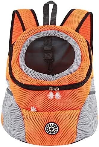 Atmungsaktiver Hunderucksack, S / Orange