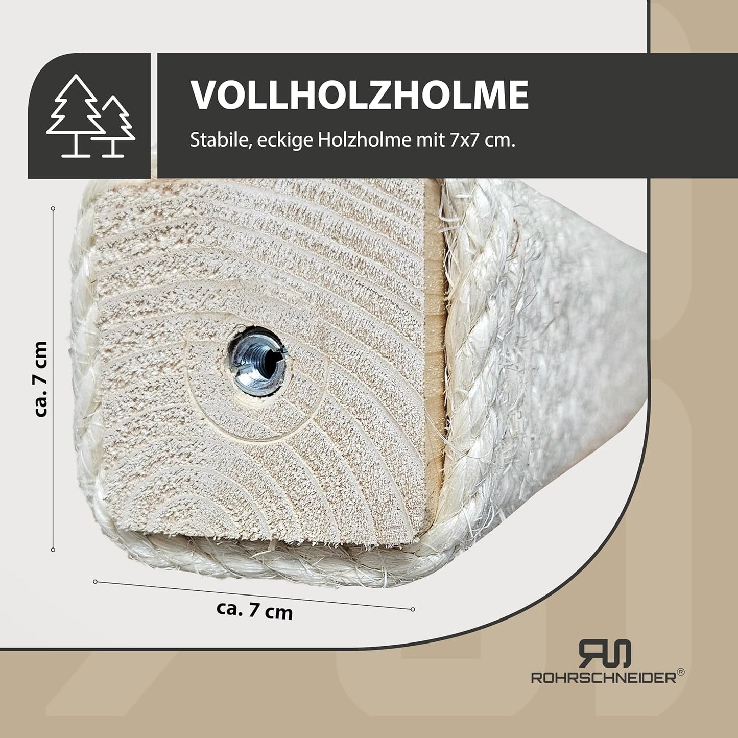 Katzentreppe Kletterwand-Set (4 Stück, Holz), 4er Set