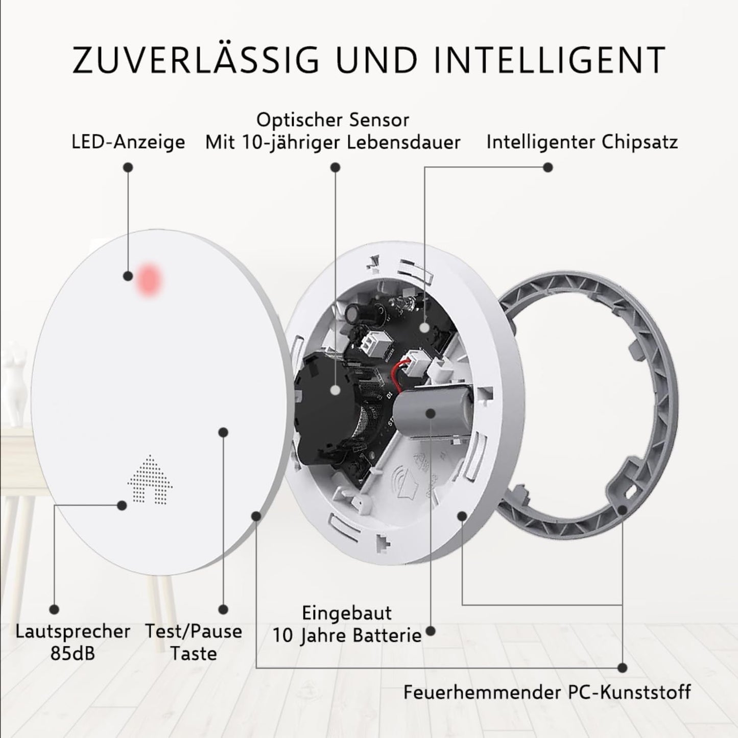 Rauchmelder-Set Elro FS4610, Rauchmelder 3 Stück