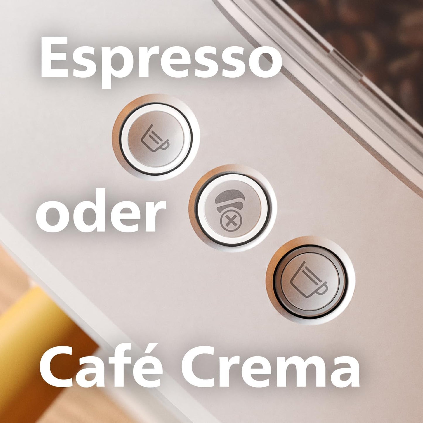 Espressomaschine Bar300/00, Naturweiß mit Weißem Siebträger