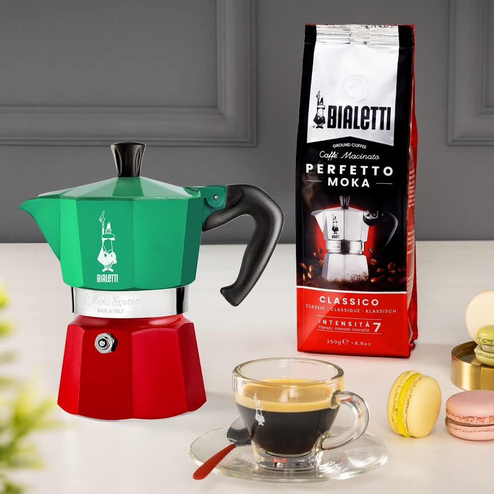 Moka Express - Espressokocher für 3 Tassen, 3 Tassen