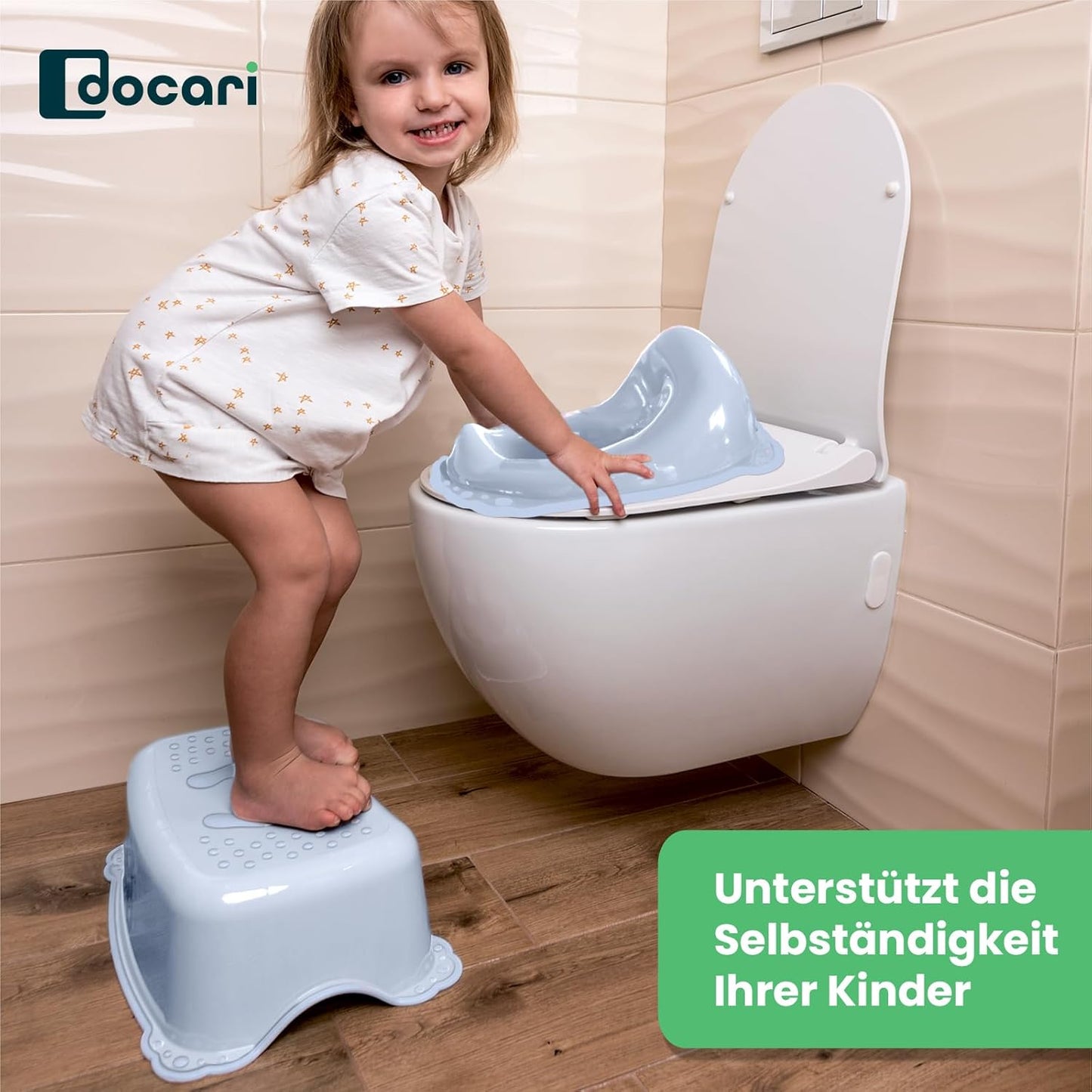 Toilettentrainer-Set mit Treppe für Kinder (2-teilig), Wal 2er Set