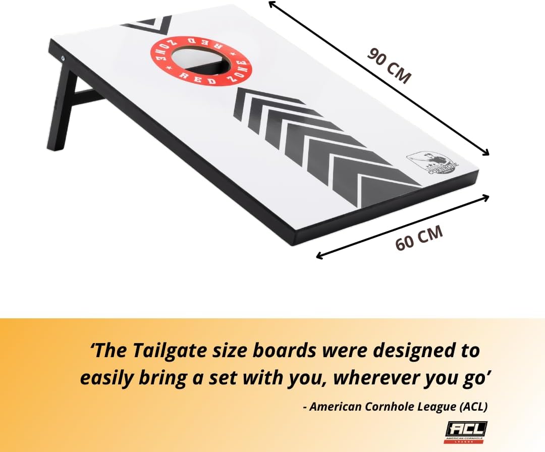 Cornhole-Set inkl. Tragetasche, 90x60 MDF RED Zone inkl. Tragetasche