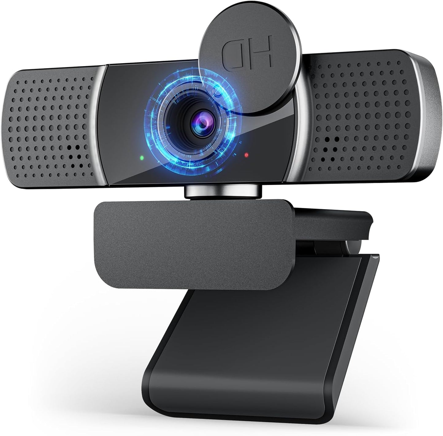 2K Full HD Webcam mit Dual Mikrofon, Objektivabdeckung und Weitwinkel, 2K