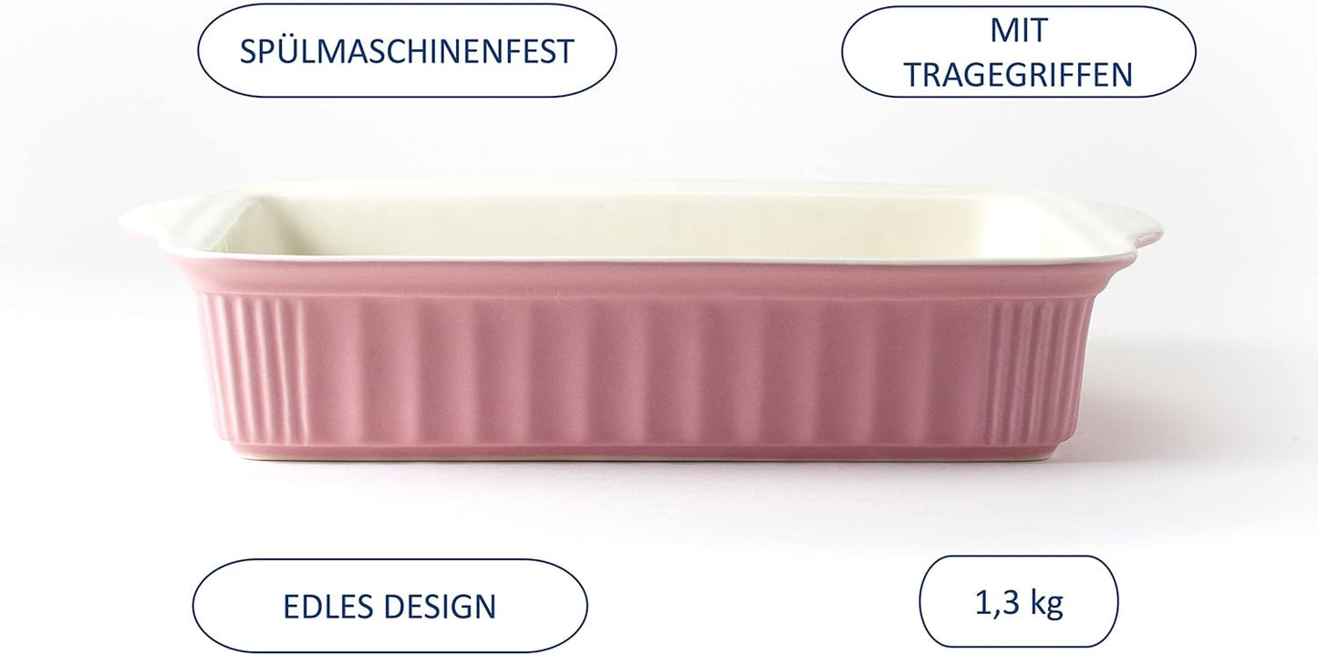 Grosse Auflaufform für 4 Personen, Pink Gross