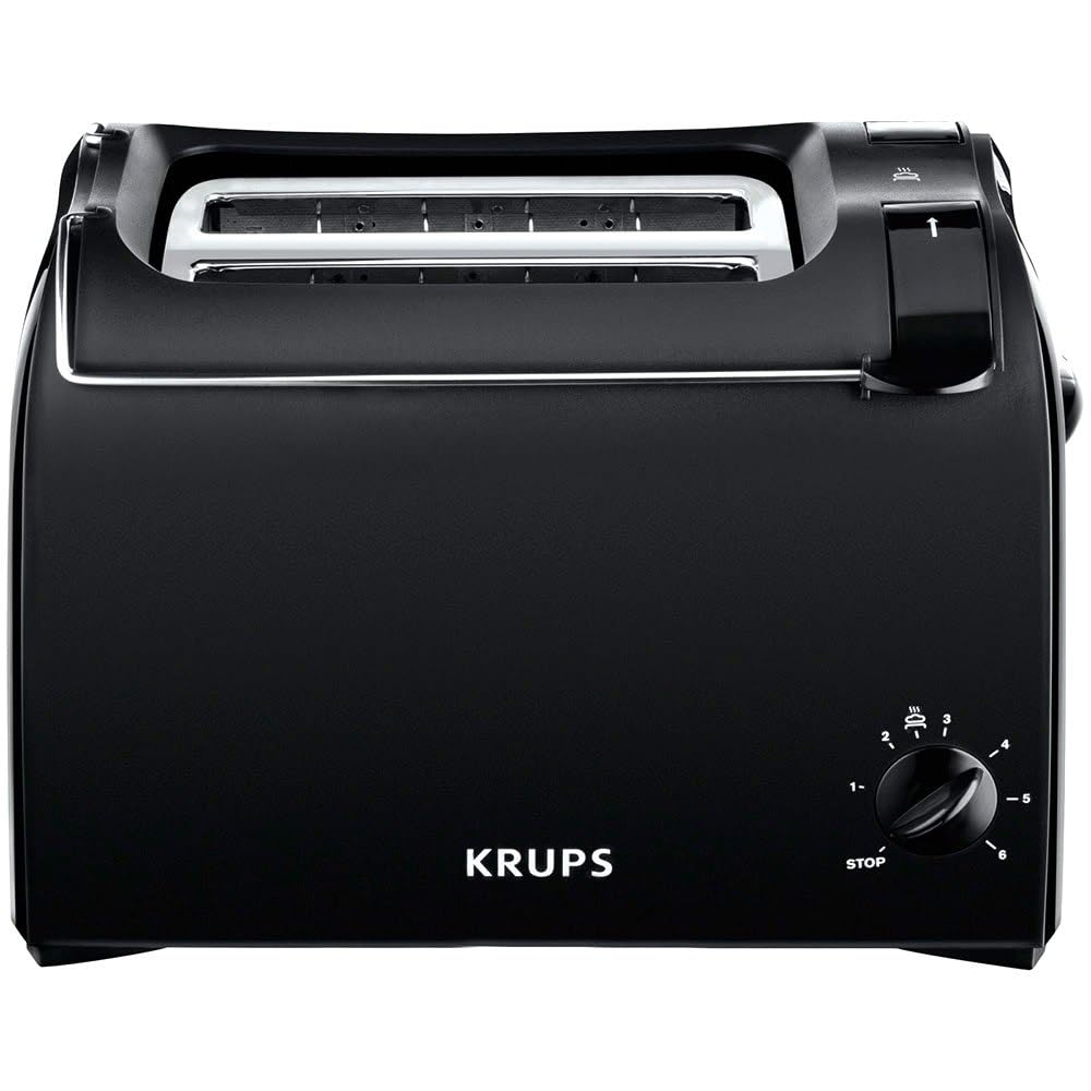 Pro Aroma Toaster mit Brötchenwärmer und Hebefunktion, Schwarz II