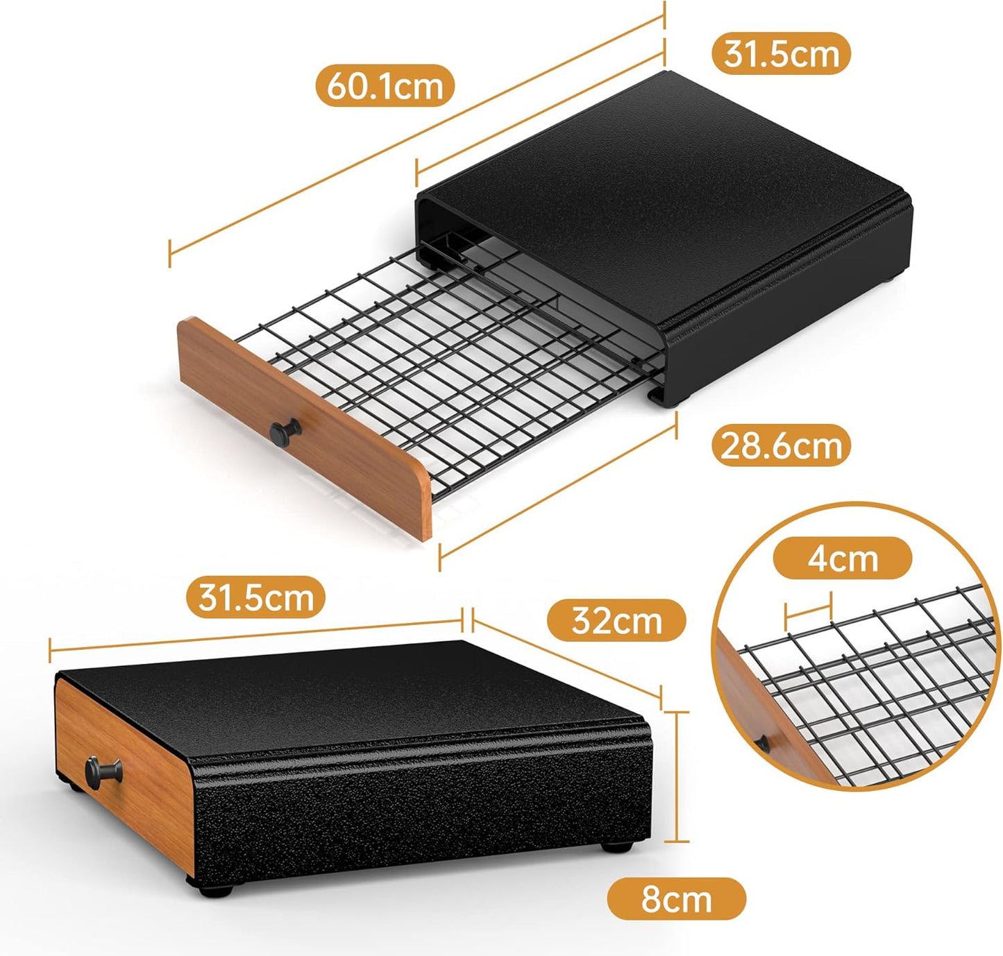 Kapselhalter für Tassimo, Schwarz + Braun