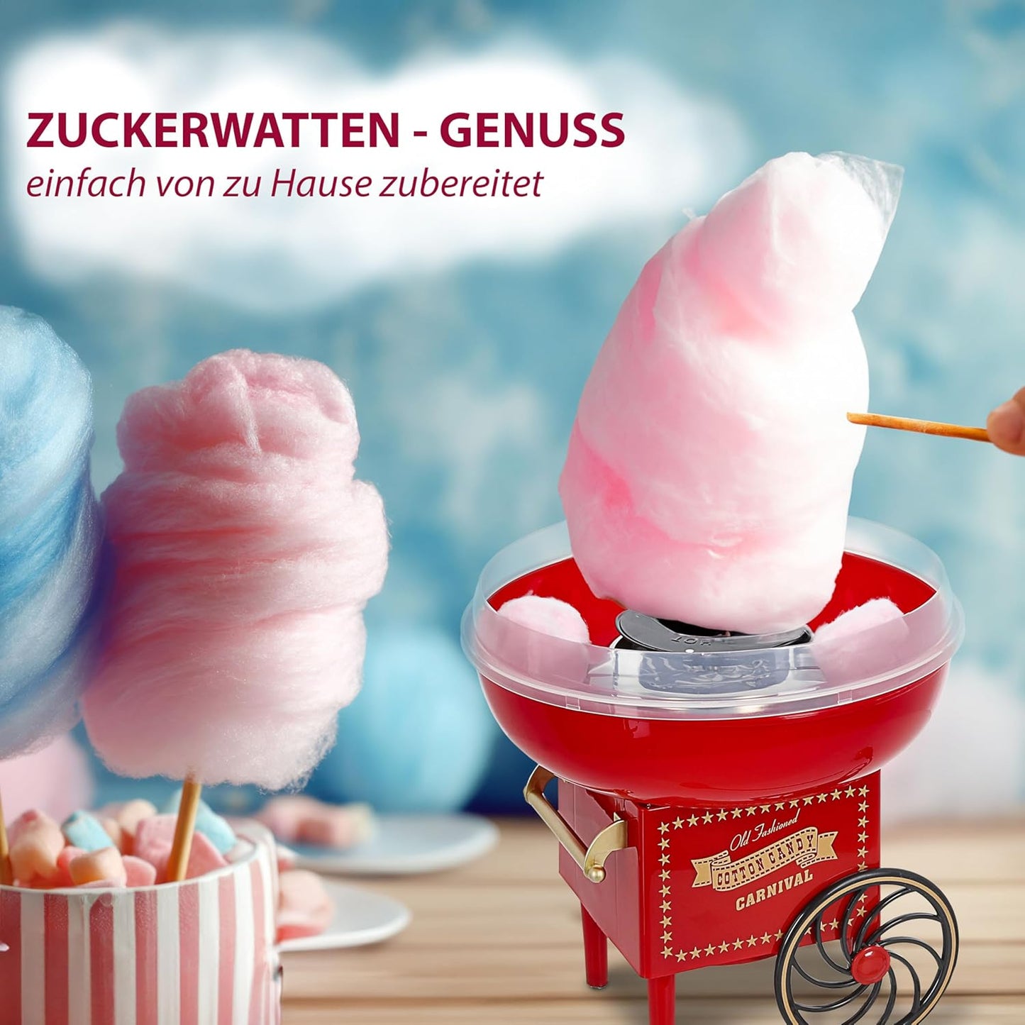 Retro Zuckerwatte-Maschine
