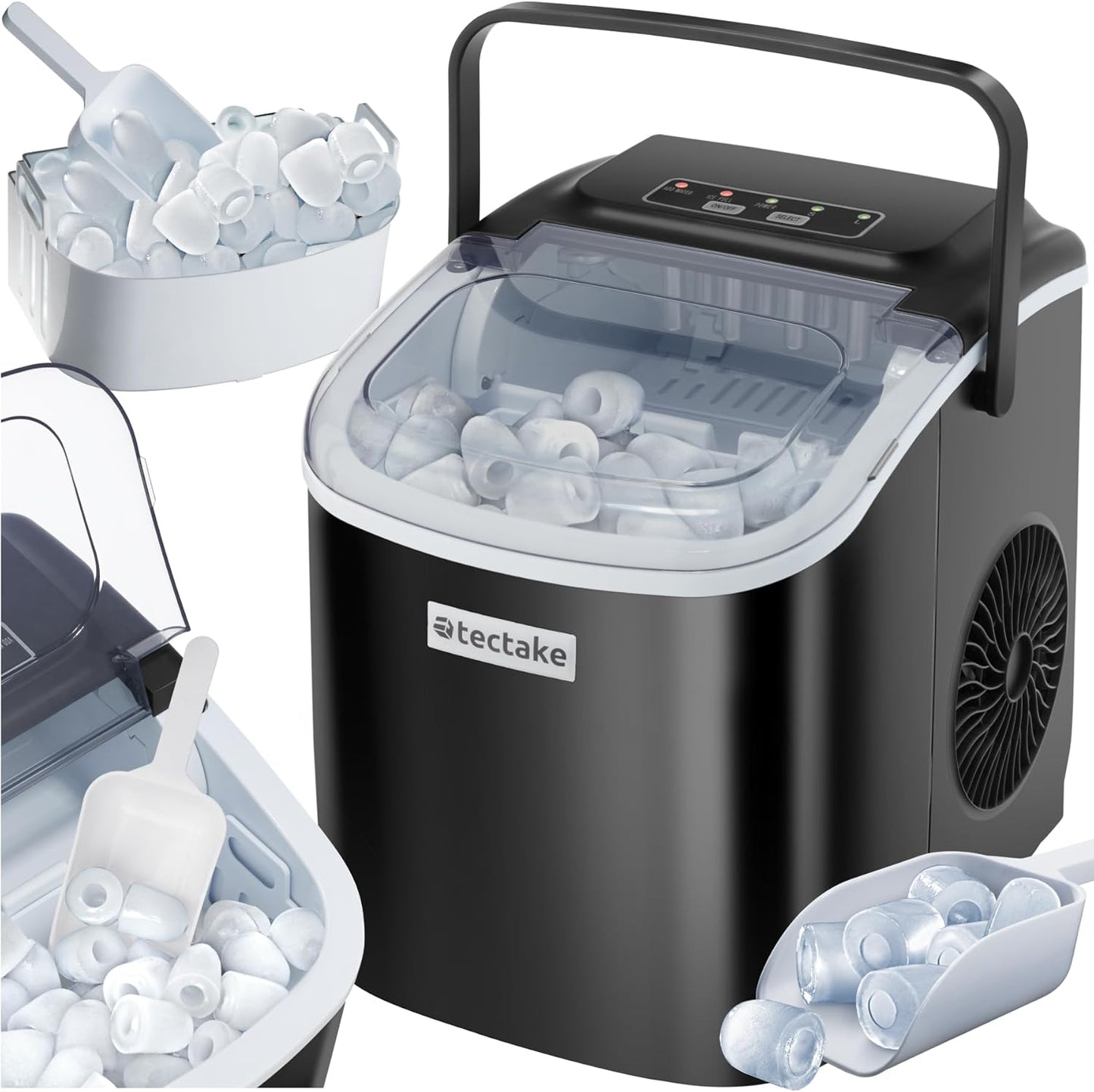 Eiswürfelmaschine Arctic, schwarz