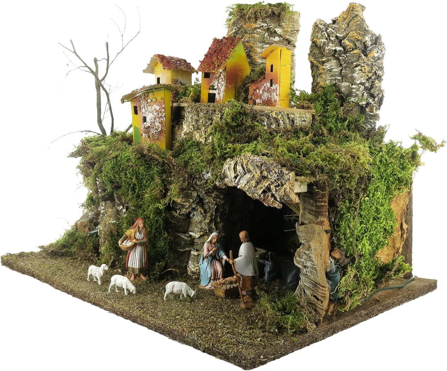 Krippendorf-Set mit Figuren und Lichtern