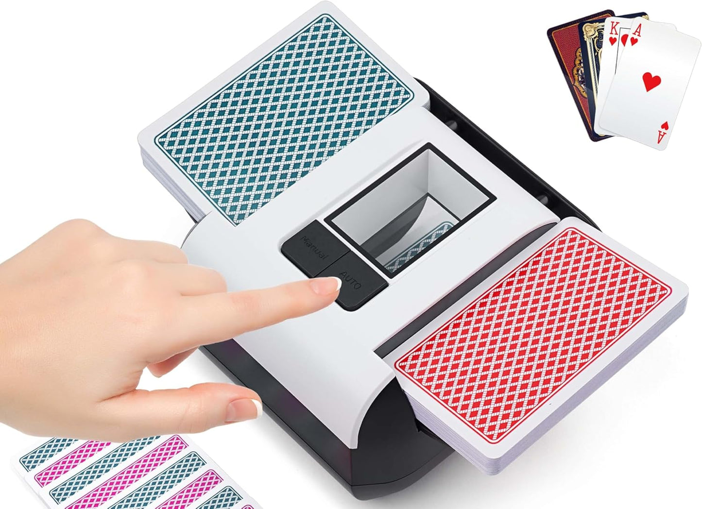 Automatischer Kartenmischer für 1-2 Decks