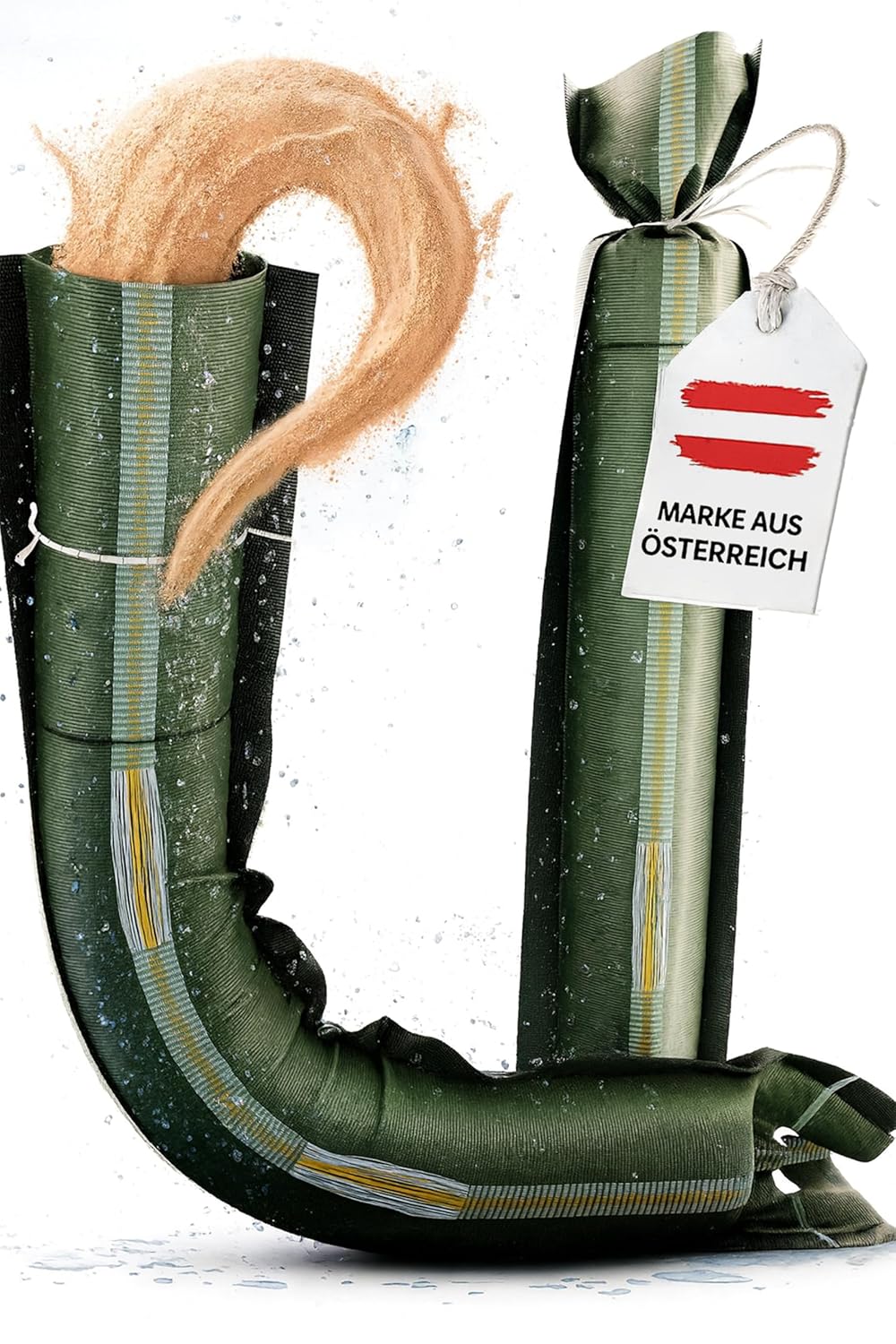 50 Stück Sandsäcke für Hochwasserschutz, 25x100 cm, 50