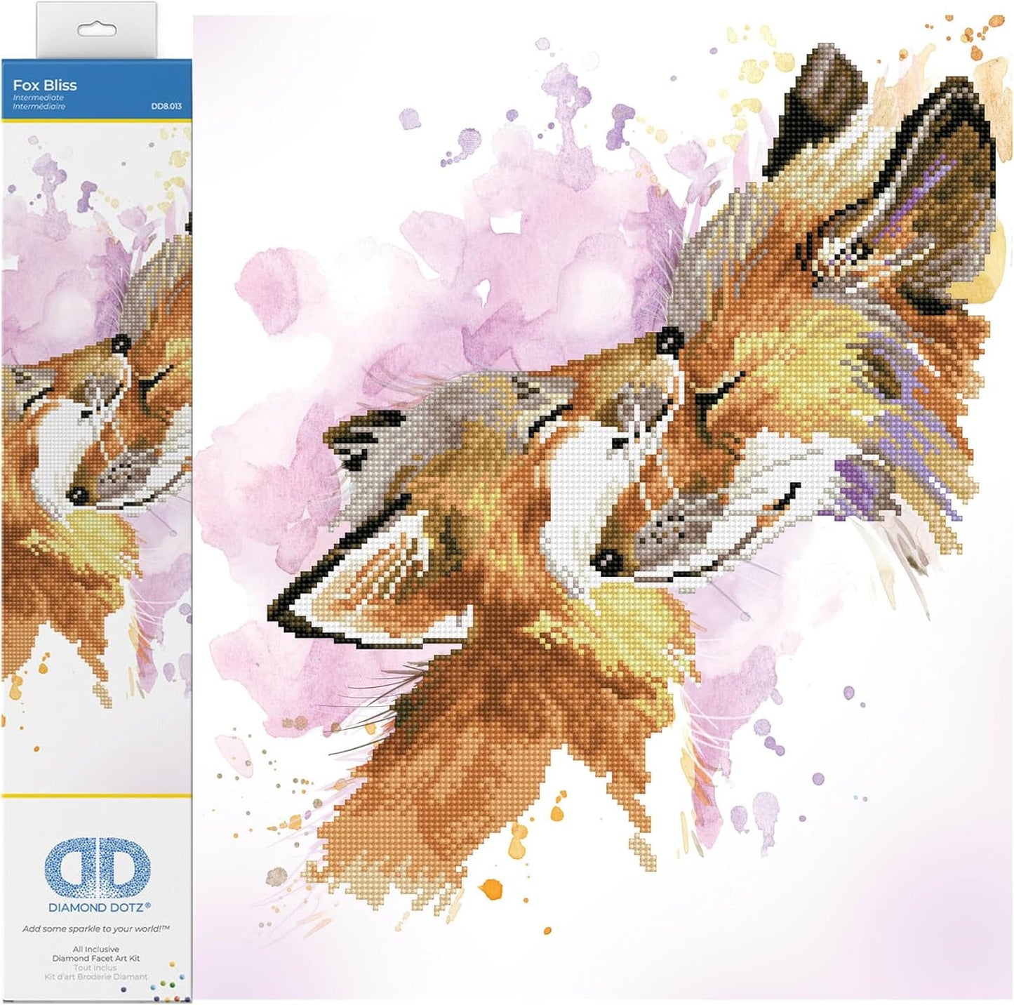 5D Diamond Painting Set Fuchs, Fuchs Glückseligkeit