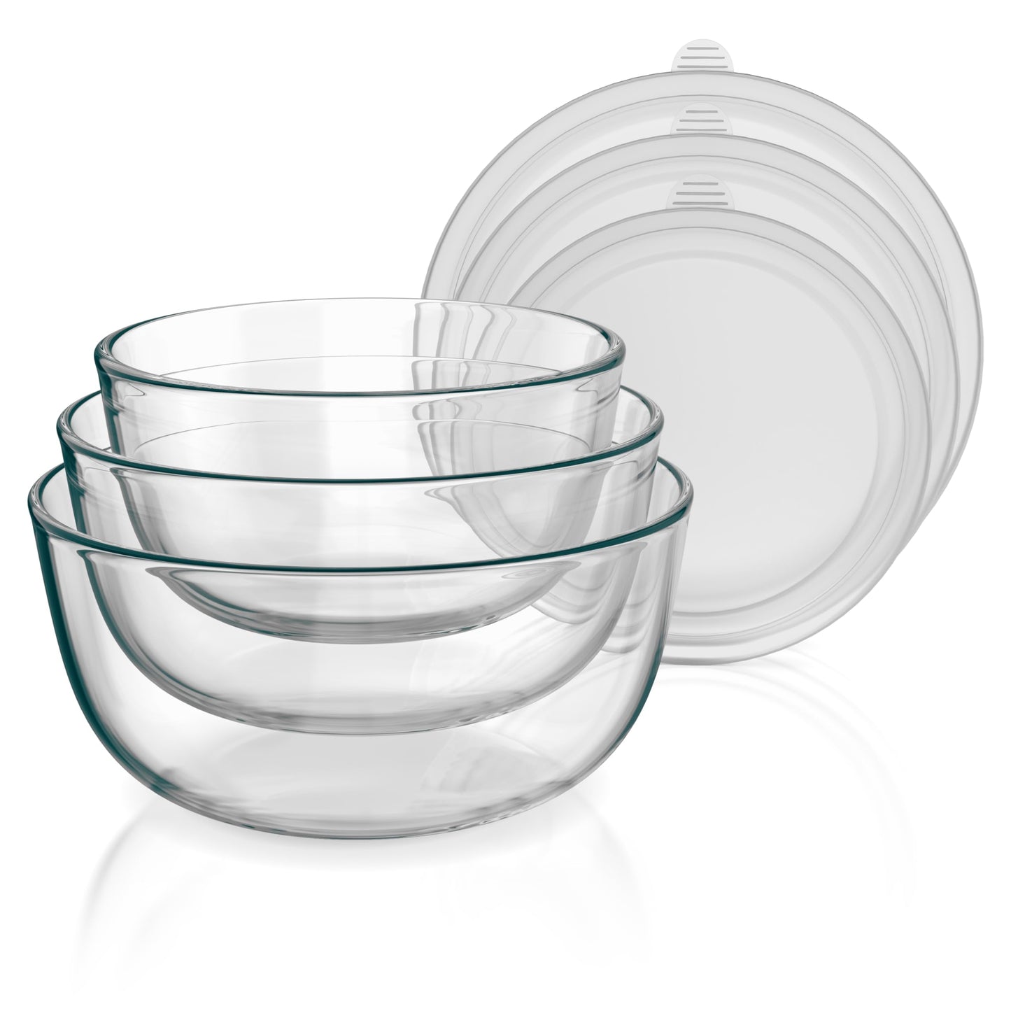 Glasschüssel-Set mit Deckel