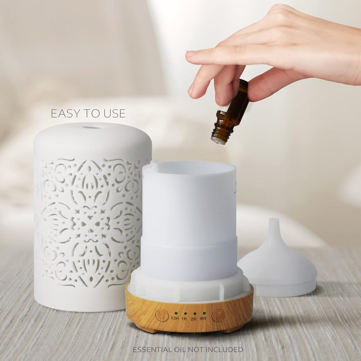 Aroma Diffuser, Keramik Weißer