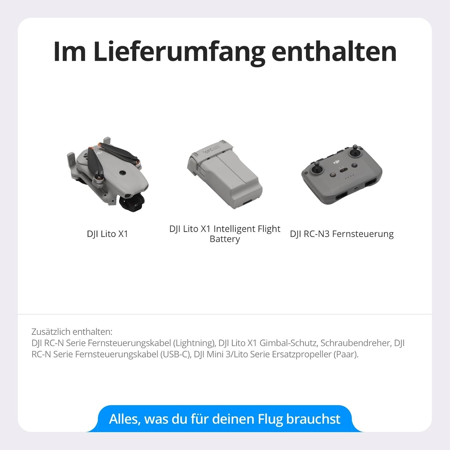 Lito X1 Kameradrohne mit Hinderniserkennung & ActiveTrack, DJI Lito X1