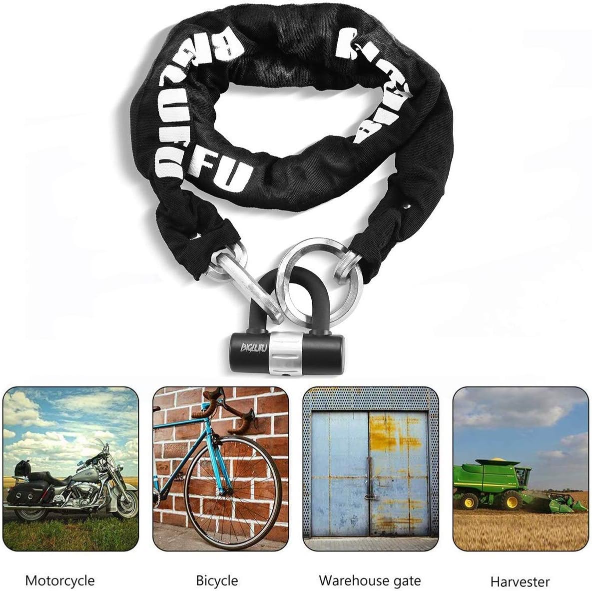 Kettenschloss, 150cm x 12mm Diameter Chain with Lock