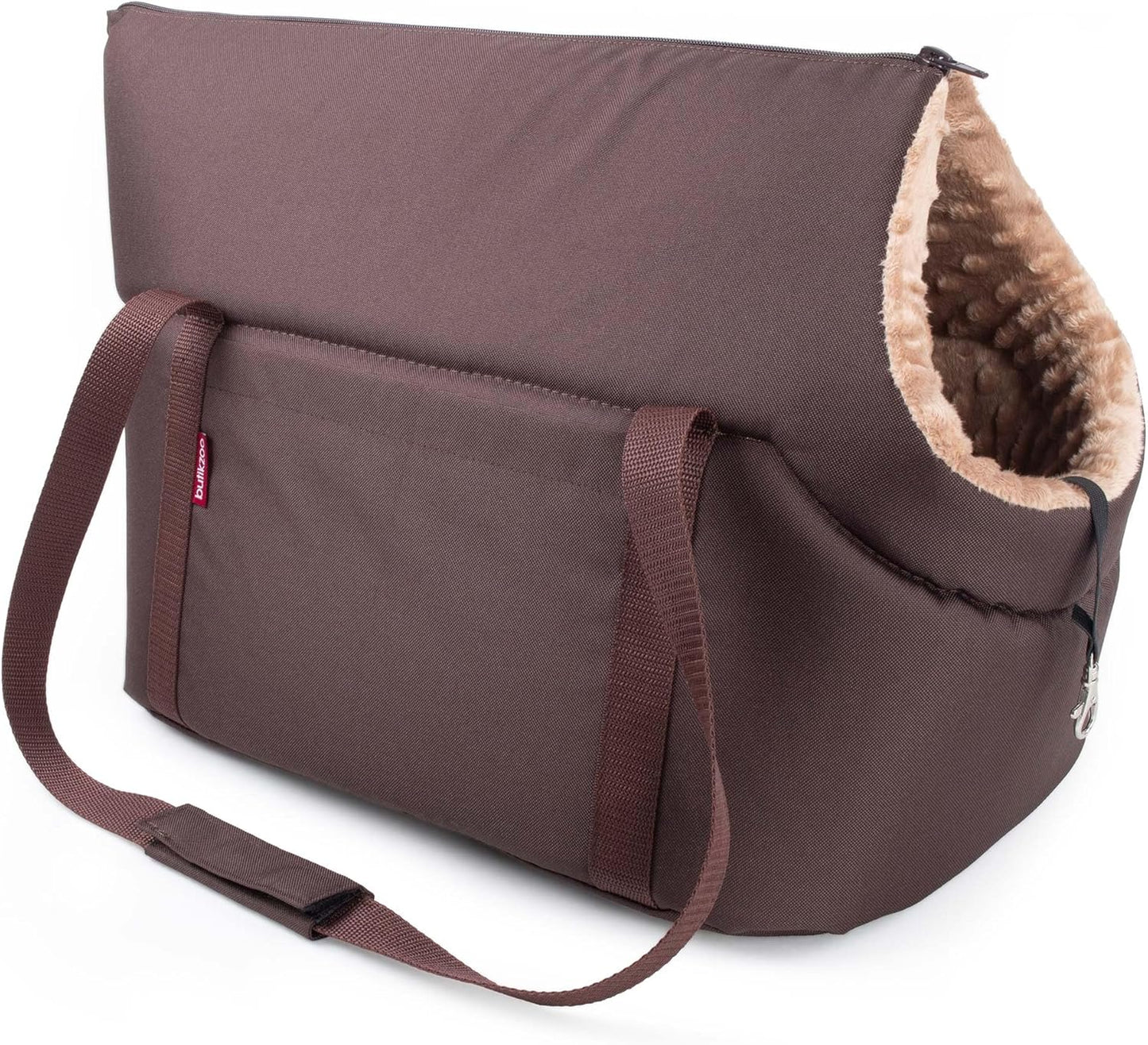 Tragetasche für Haustiere, L Braun Beige/Minky