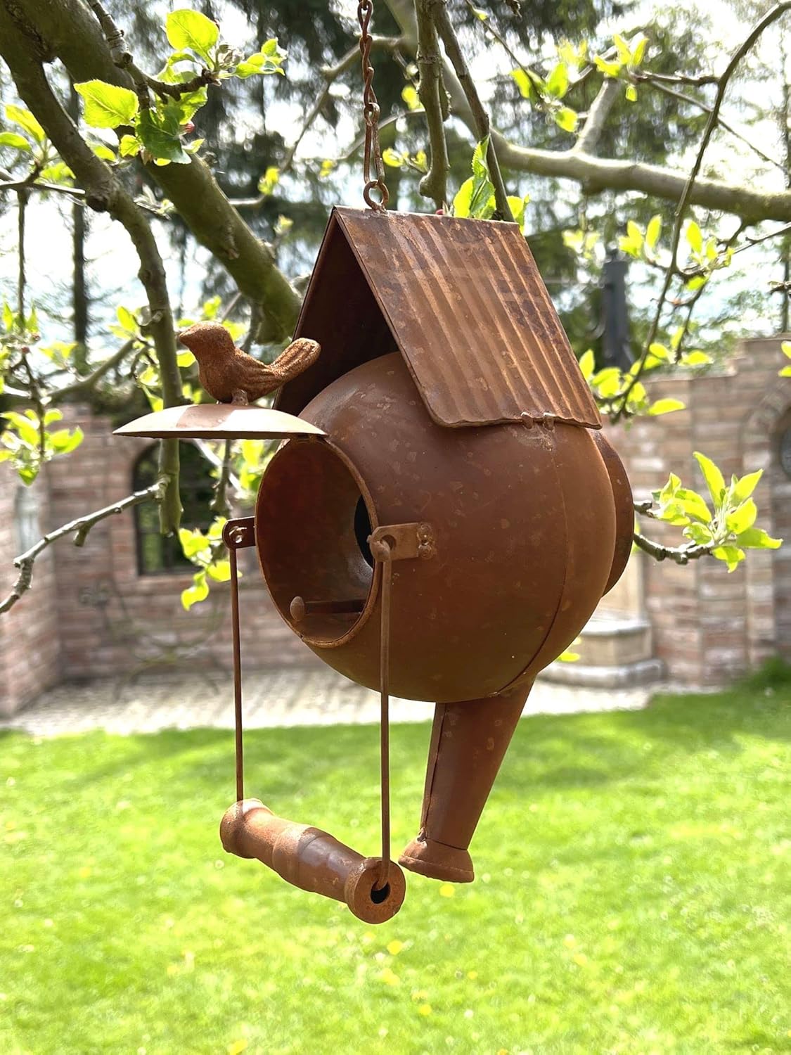 Vogelhaus zum Aufhängen aus Metall