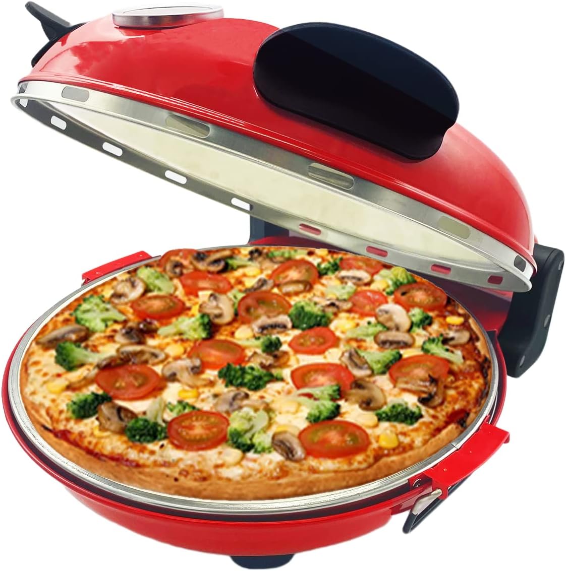 Elektrischer Pizzaofen, Rot