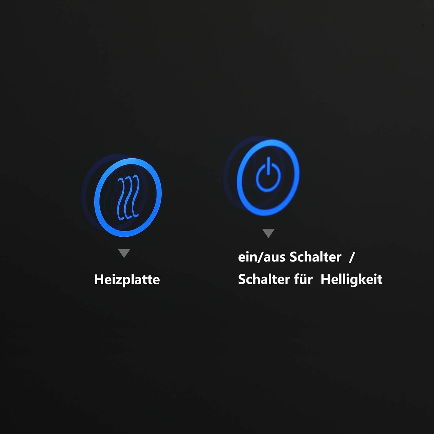 LED Badspiegel mit Anti-Beschlag, Touch Sensor, 70x50cm, Type A 70 x 50 cm