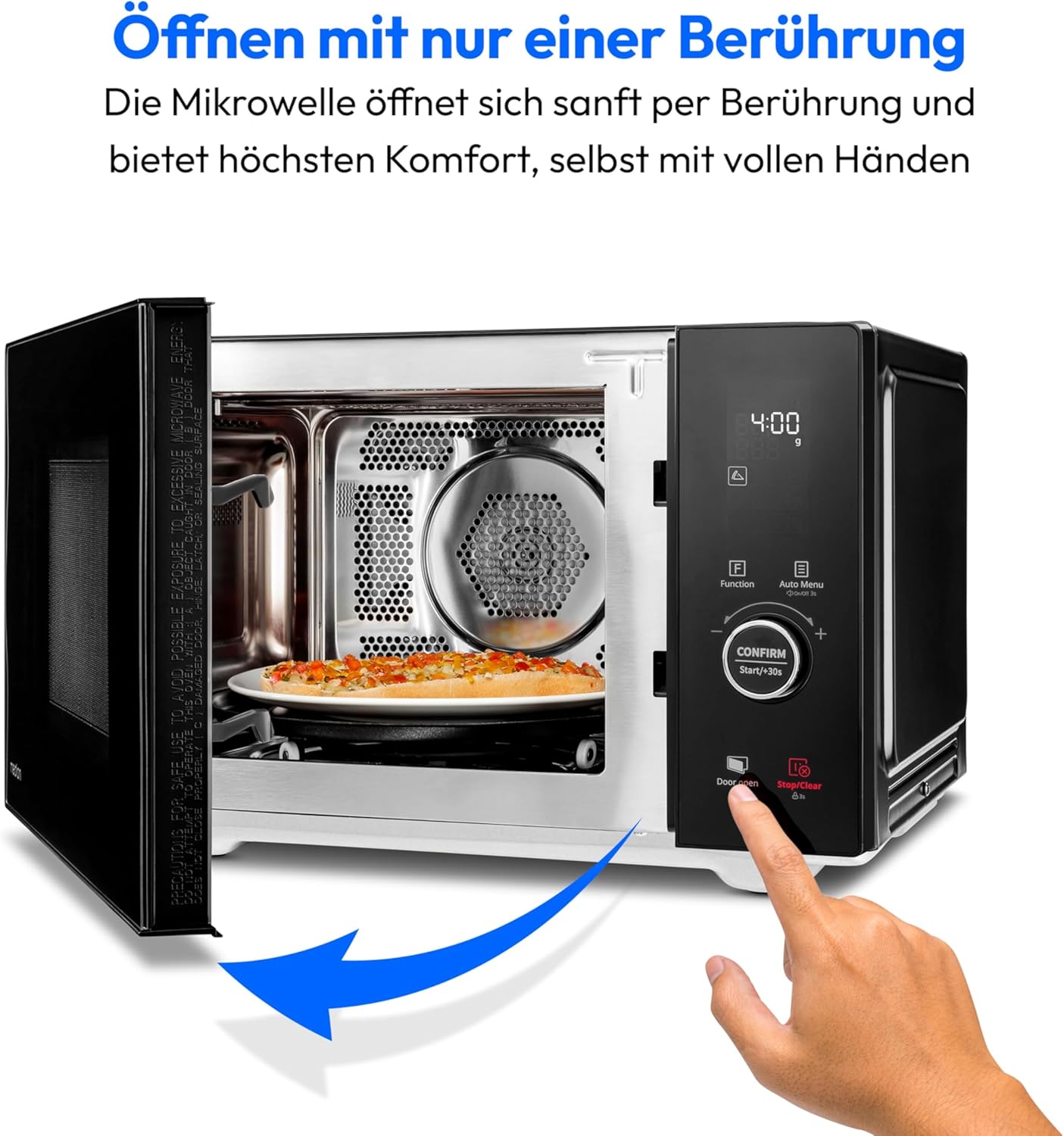 Mikrowelle mit Grill & Heissluft (Modell MD12041), 25 Liter Ober-Unter Grill + Heissluft
