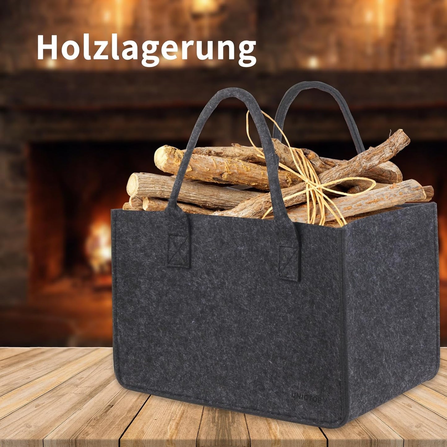 2er Einkaufskorb-Set, faltbar, 30 Liter, Dunkelgrau