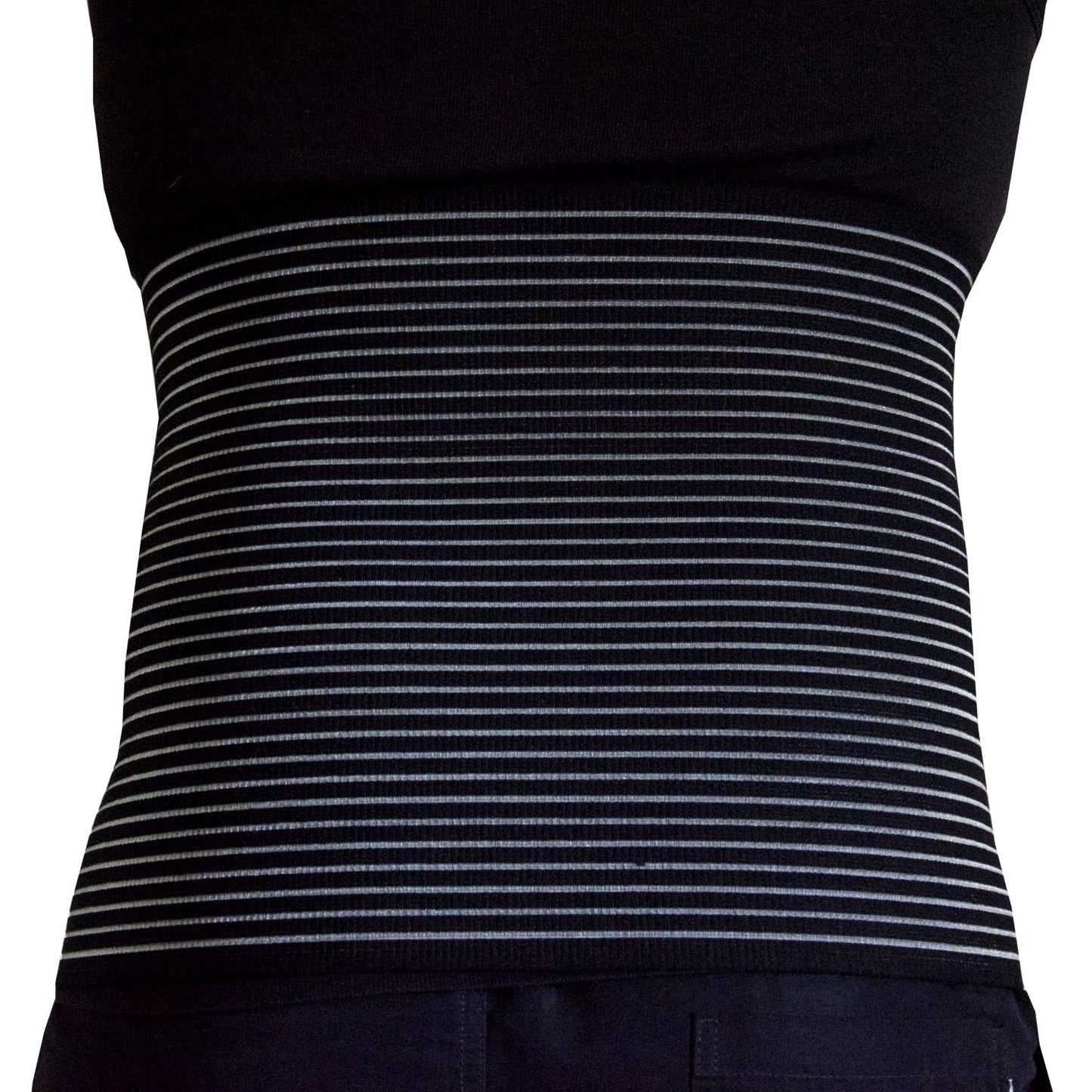Postpartum Bauchgurt mit Rückenstütze, Schwarz S - 85/95 cm Bauchumfang