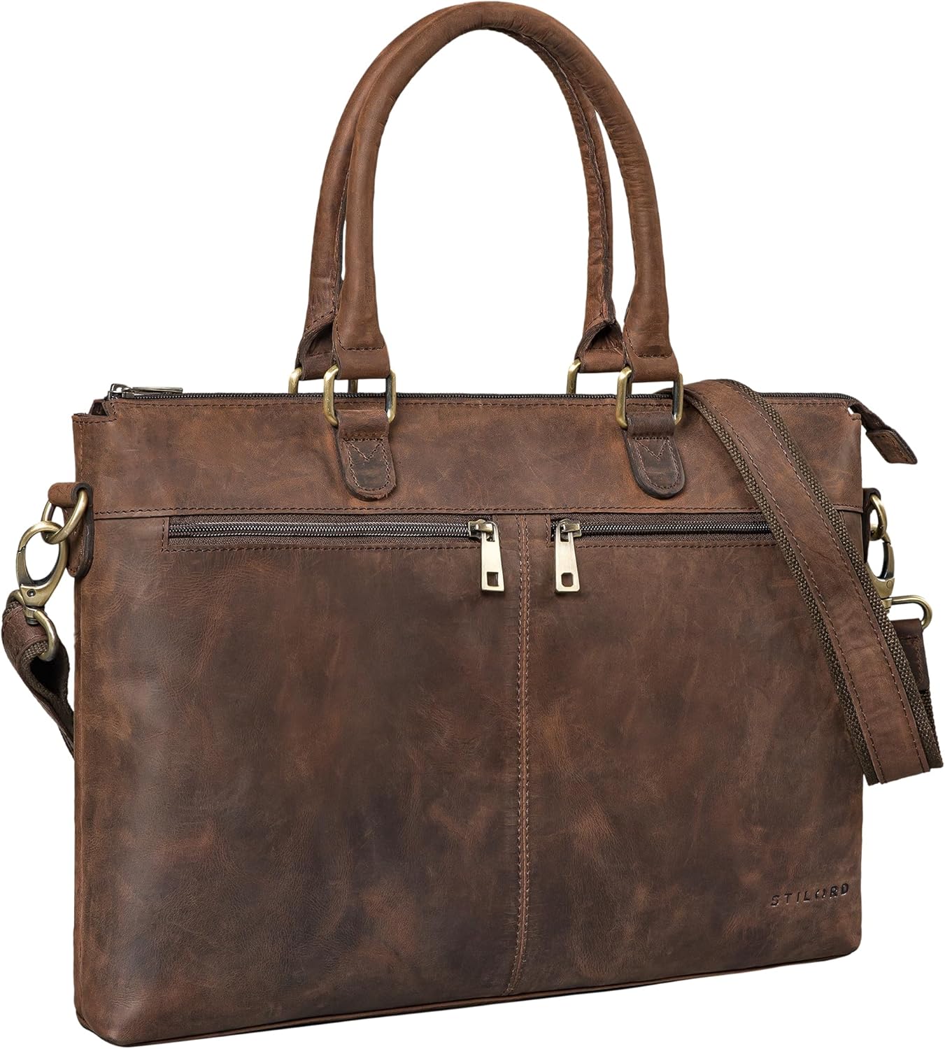 Bailey Laptoptasche mit Trolley-Aufsteckfunktion, Zamora - Braun
