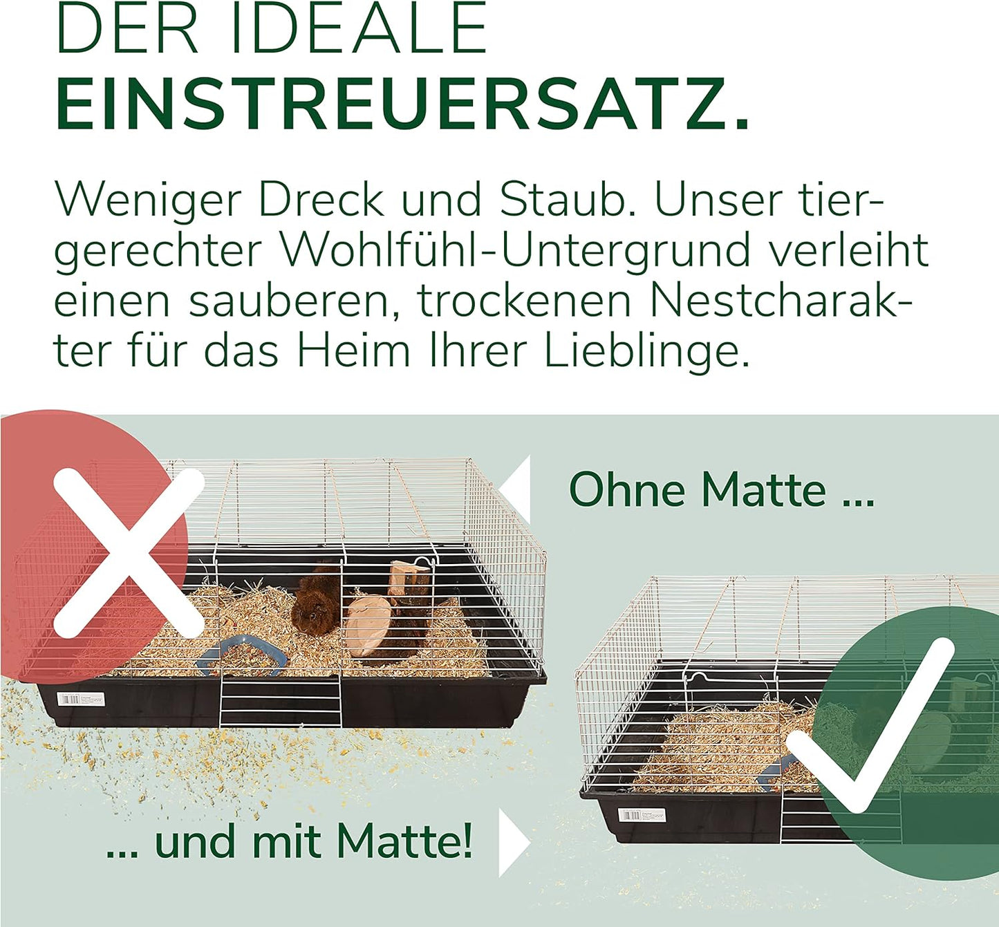 Nagermatten Set, 3 Matten