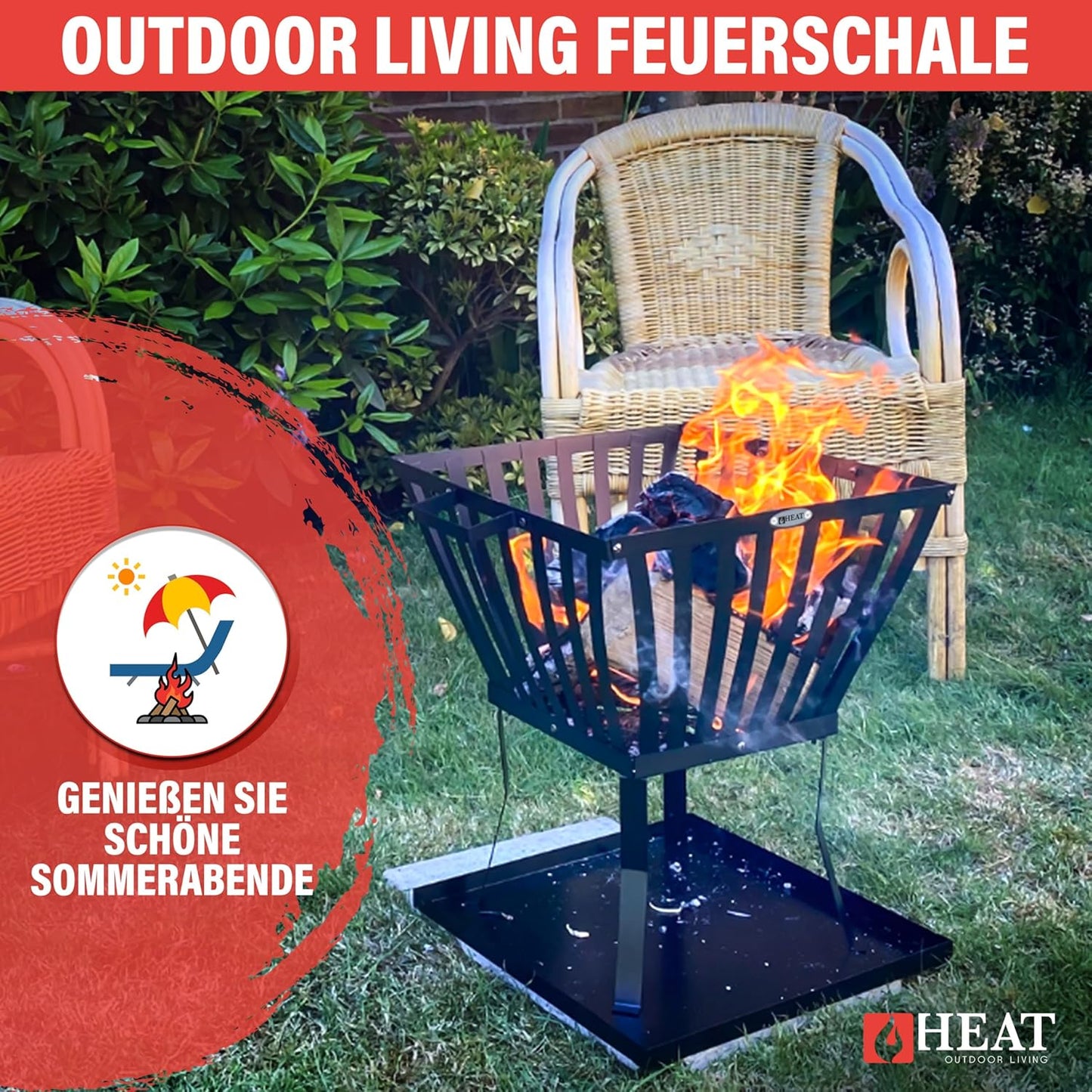 Outdoor Feuerkorb Skal, Skal (40x40x45cm)