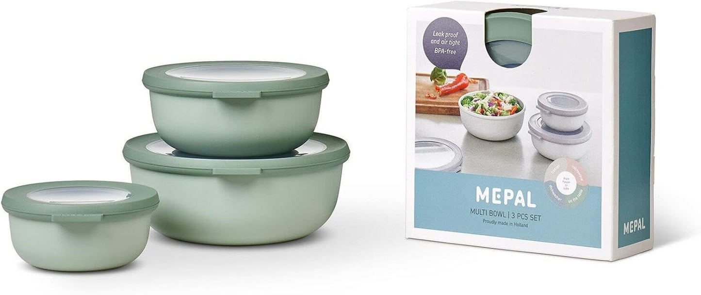 3-teiliges Multischalen-Set Cirqula, Nordic Sage Set 3-teilig (350, 750, 1250 ml)