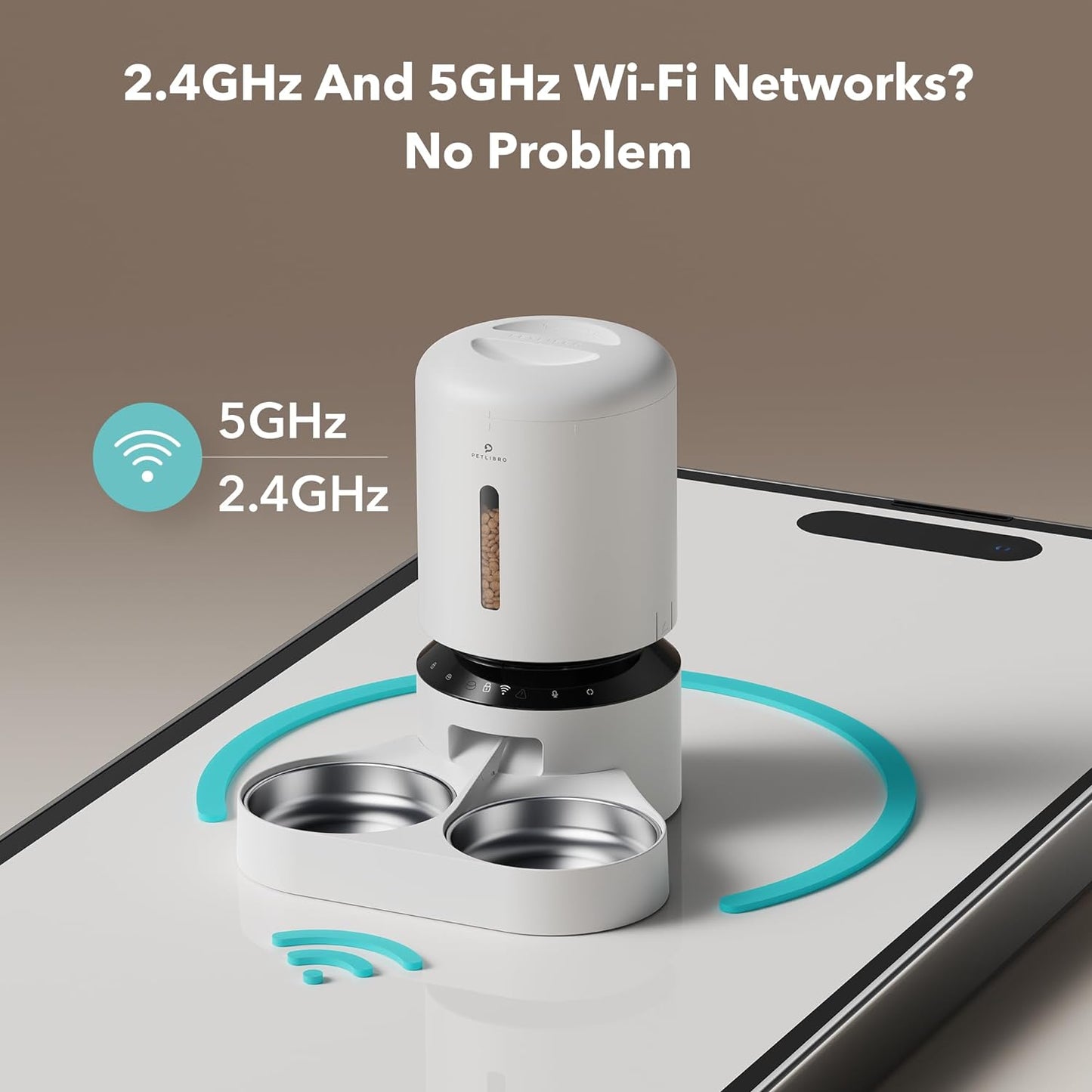 Futterautomat ‎AF103, 5G WiFi Für 2 Katzen