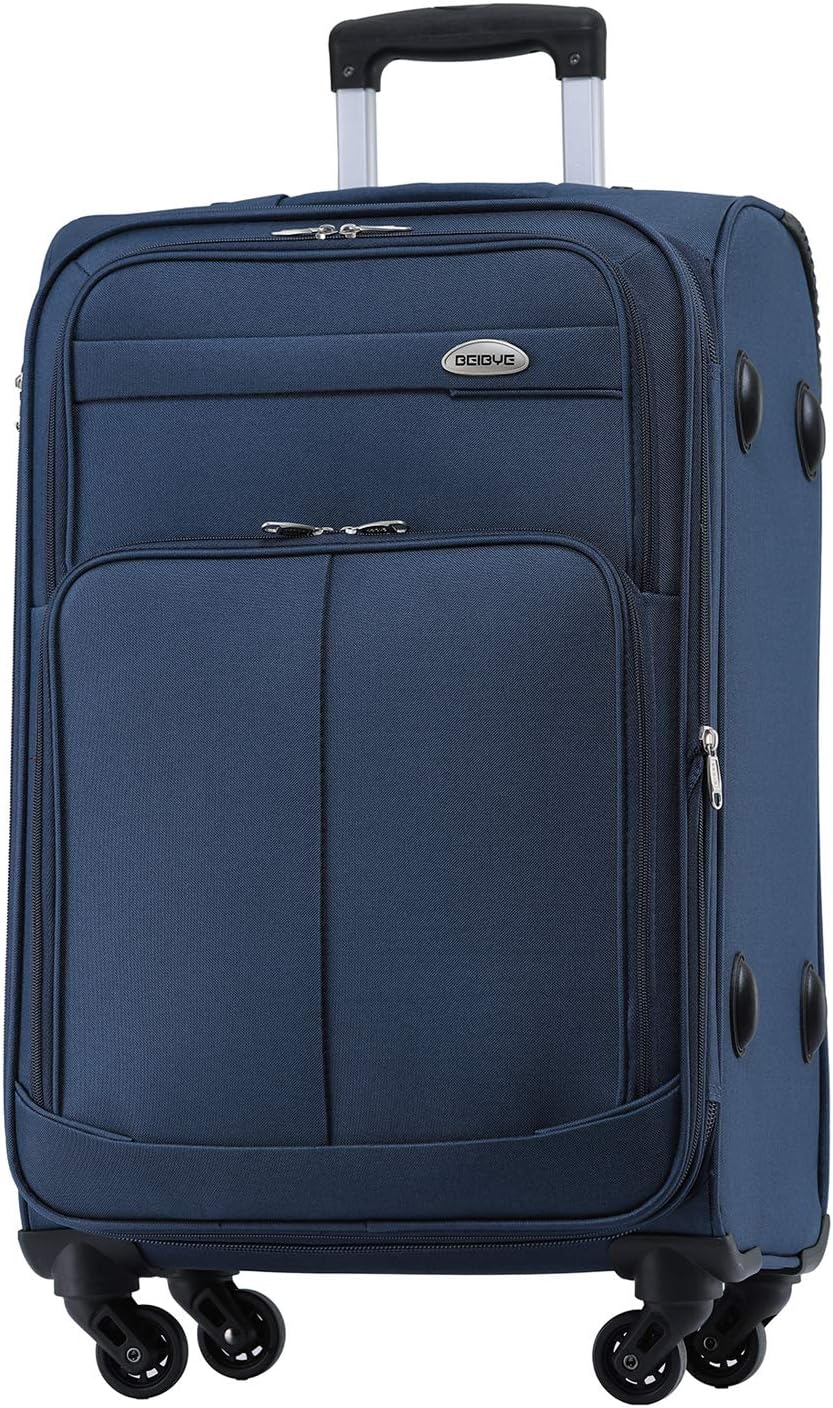 Leichter Stoffkoffer, Blau XL-Grosser Koffer-74cm