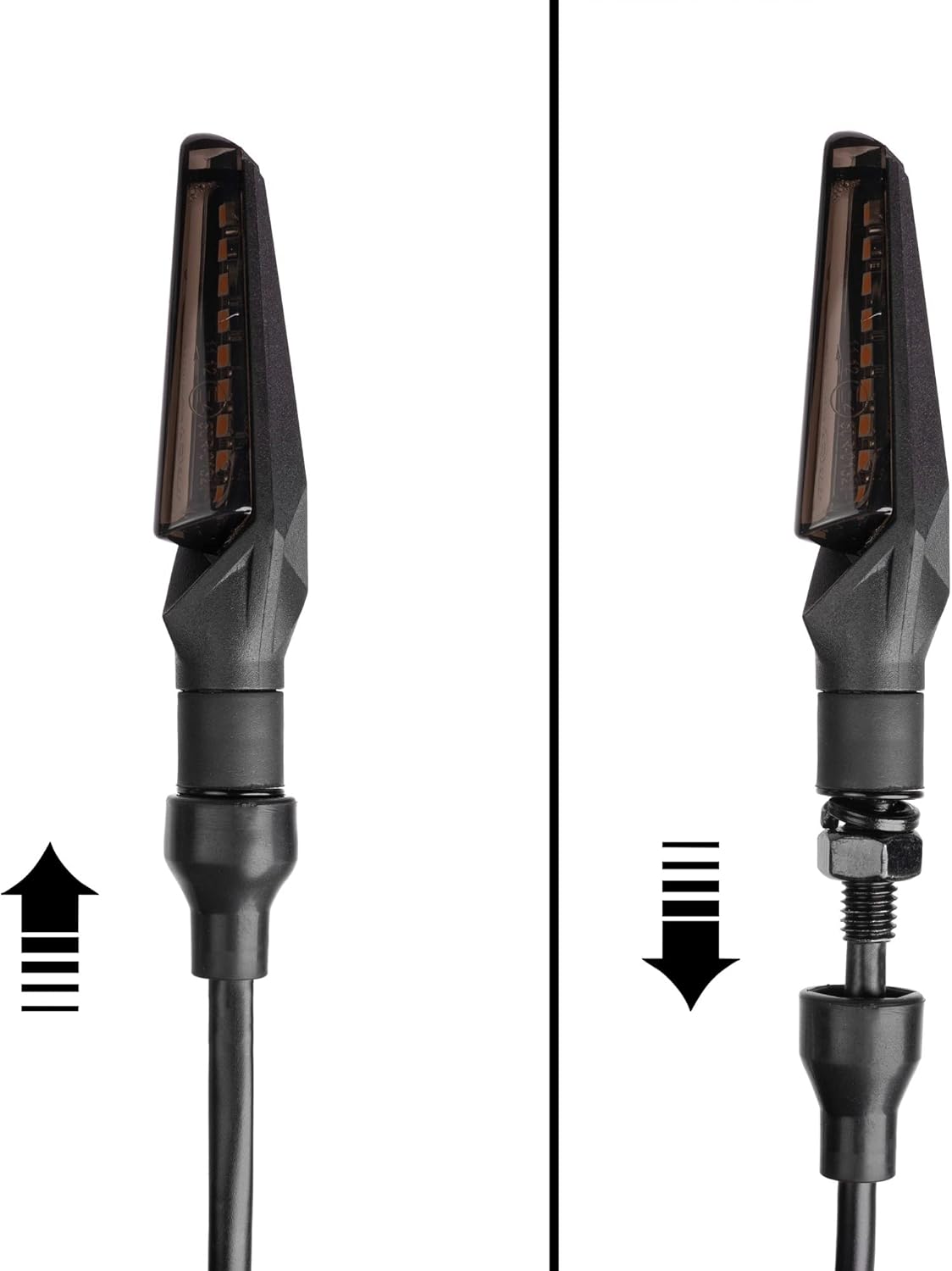 Universal LED Motorrad Miniblinker 4er-Set, 4 Stück Led Blinker 2-Paar NewDesign