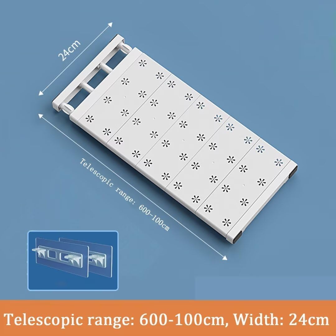 Teleskop-Einlegeboden, 24cm Weit, Verstellbare Länge 60-100cm