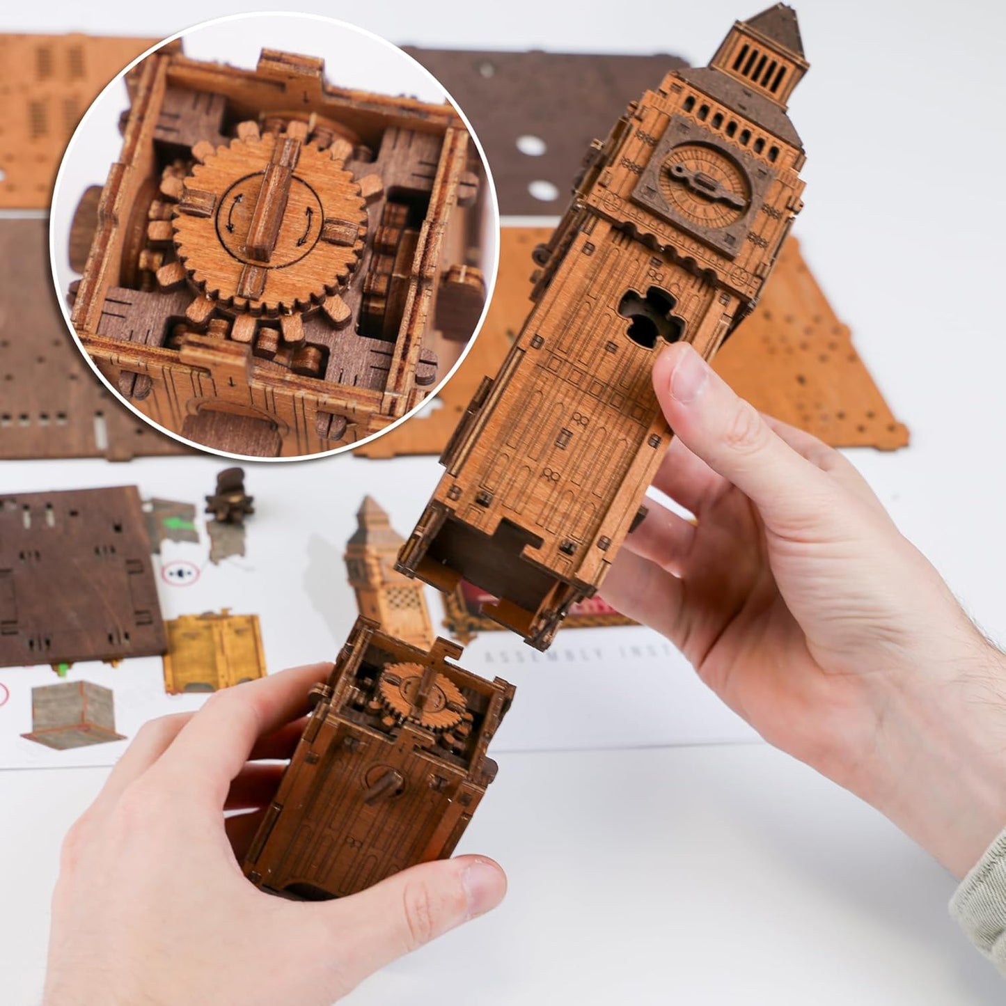 Holzpuzzle Box Big Ben