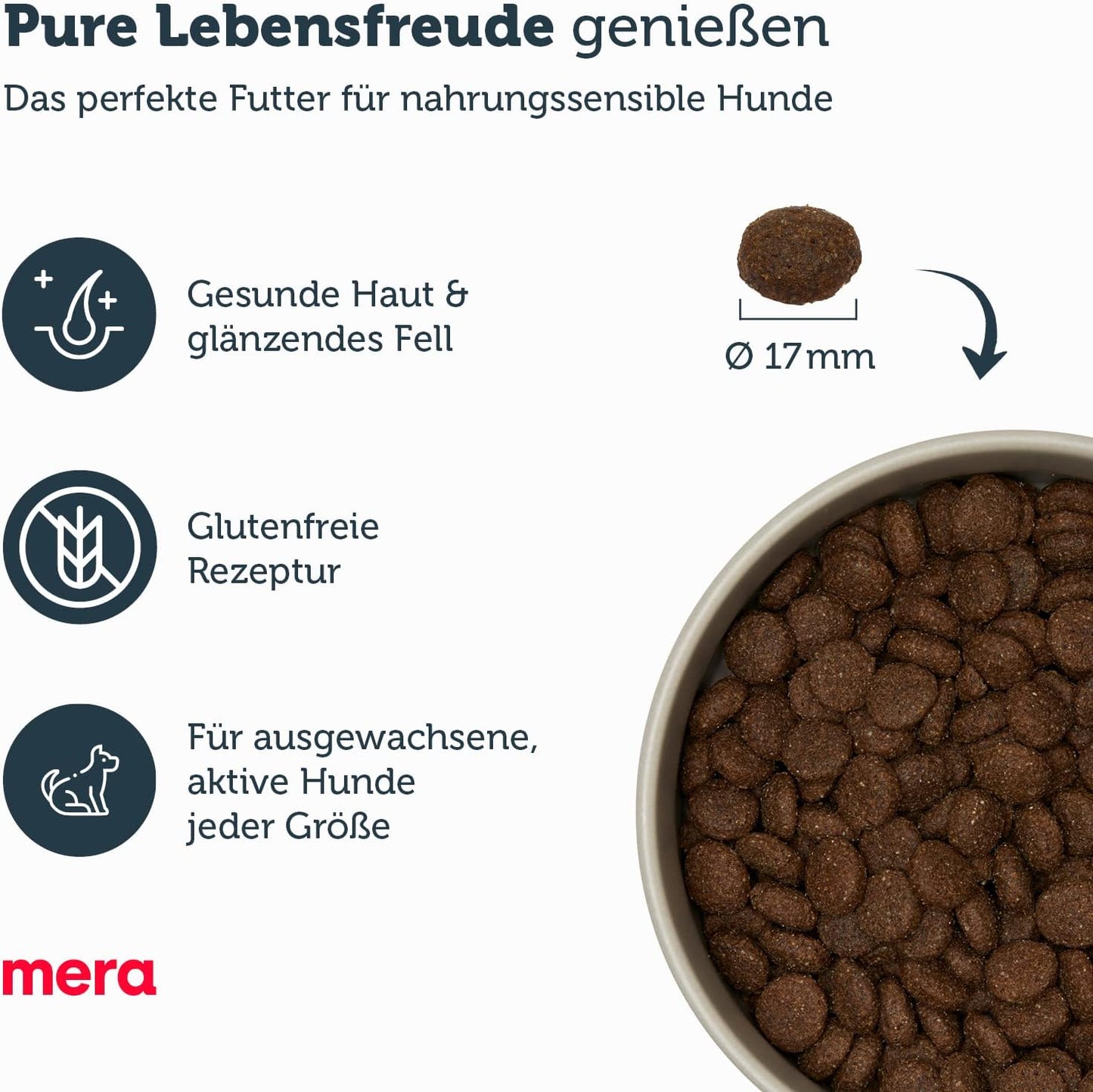 Hundefutter Pure sensitive Lamm und Reis, ohne Weizen und Zucker, 12,5 kg, 12.5kg (1er Pack)