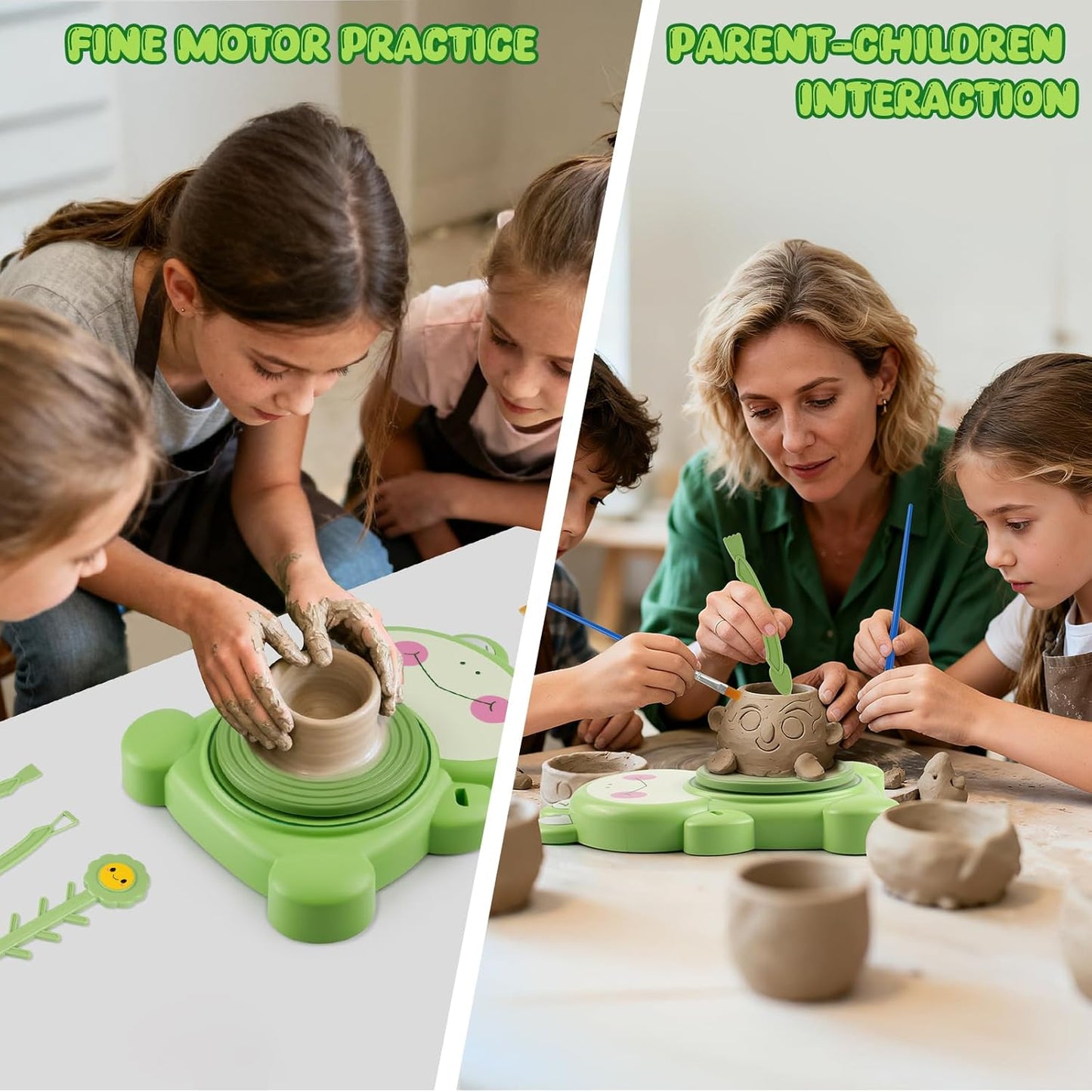 Mini-Töpferscheibe mit Zubehör für Kinder