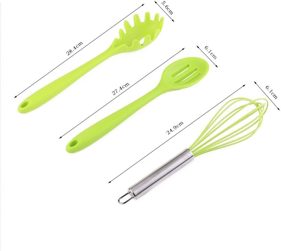 10-teiliges Küchenhelfer-Set, Grün